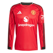 Manchester United 25/26 Long Sleeve Home Jersey (JP3037) Apparel Adidas