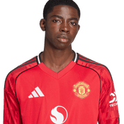 Manchester United 25/26 Long Sleeve Home Jersey (JP3037) Apparel Adidas