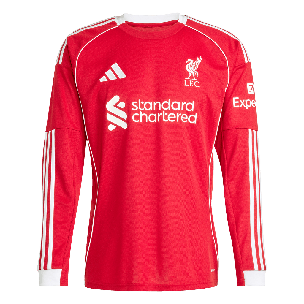 Liverpool FC 25/26 Long Sleeve Home Jersey (JV6456)