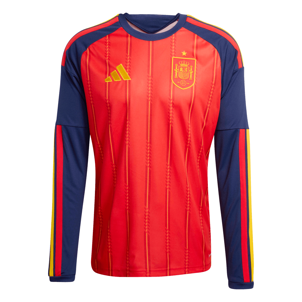 Spain 2026 Home Long Sleeve Jersey (JZ5786)