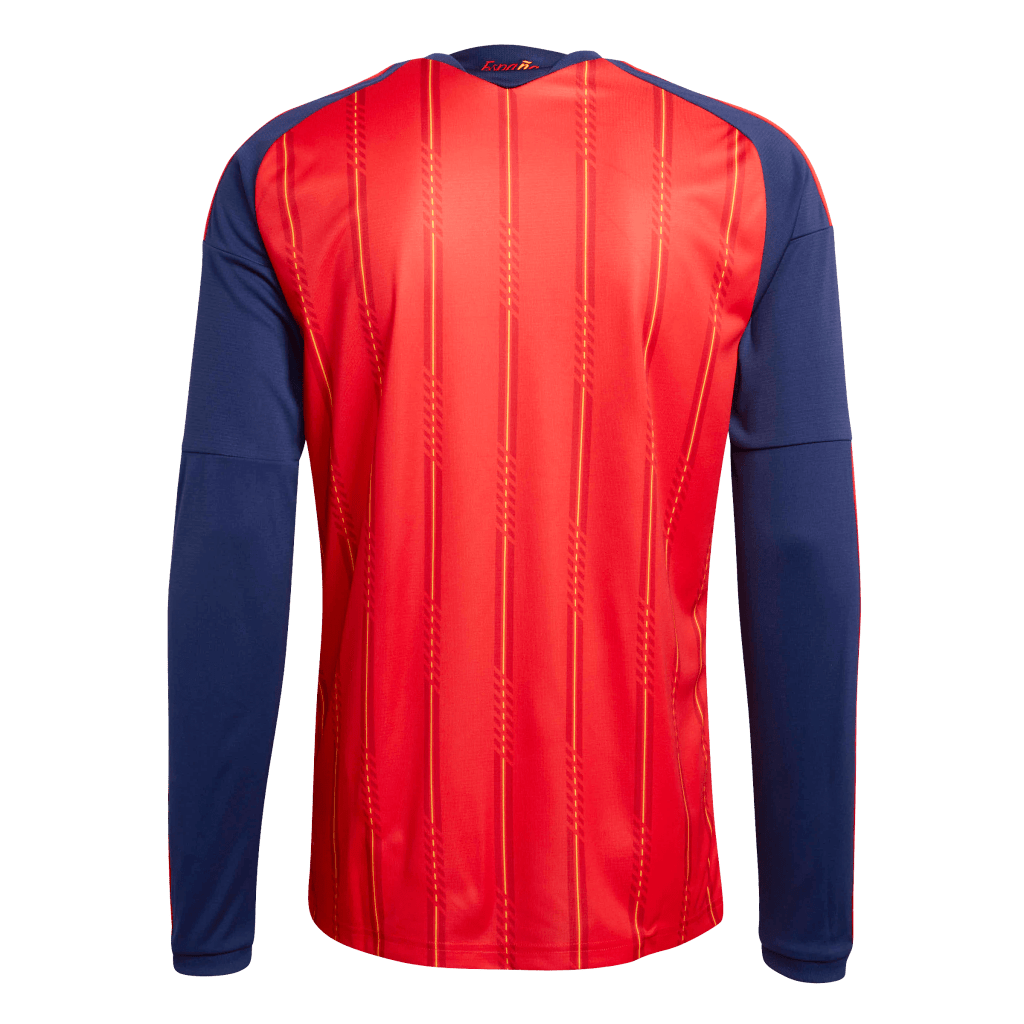 Spain 2026 Home Long Sleeve Jersey (JZ5786) Apparel Adidas