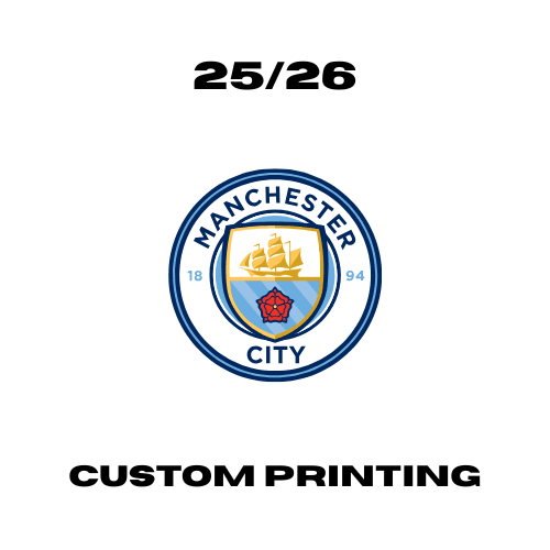 Manchester City 25/26 - Custom Printing Customisation Ultra Football