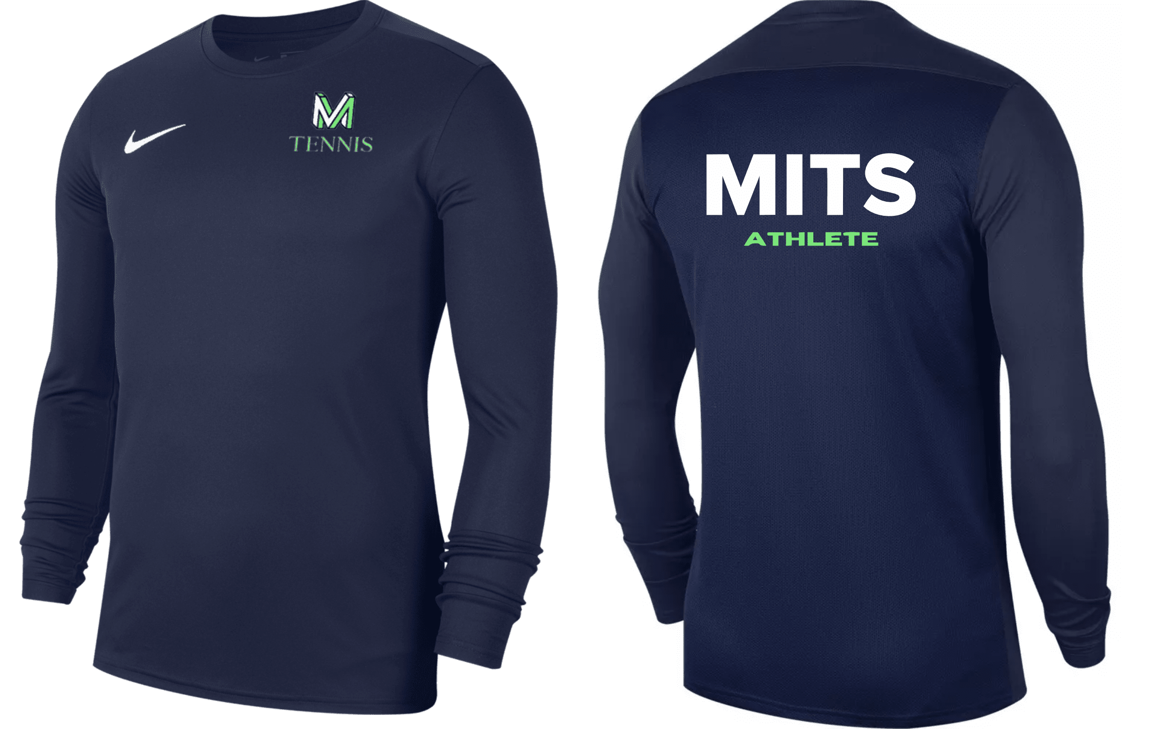 MITS TENNIS Men's Park 7 Long Sleeve Jersey (BV6706-410) MITS Nike Club Zone
