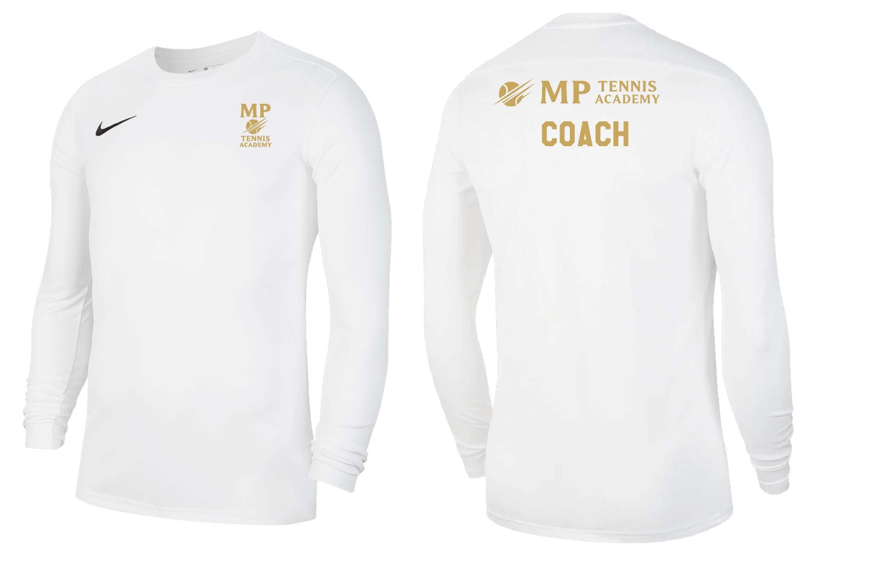 MP TENNIS ACADEMY COACH Men's Park 7 Long Sleeve Jersey (BV6706-100) MP TENNIS ACADEMY Nike Club Zone