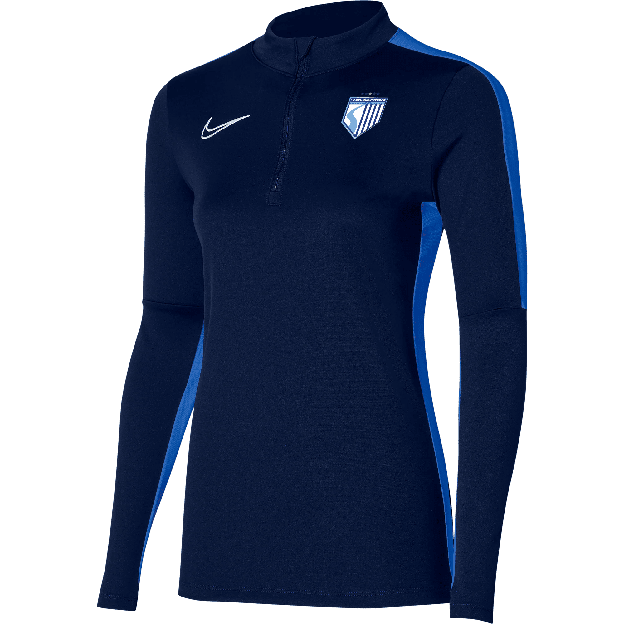 MACQUARIE UNITED FC Women's Academy 23 Drill Top (DR1354-451) MACQUARIE UNITED FC Nike Club Zone