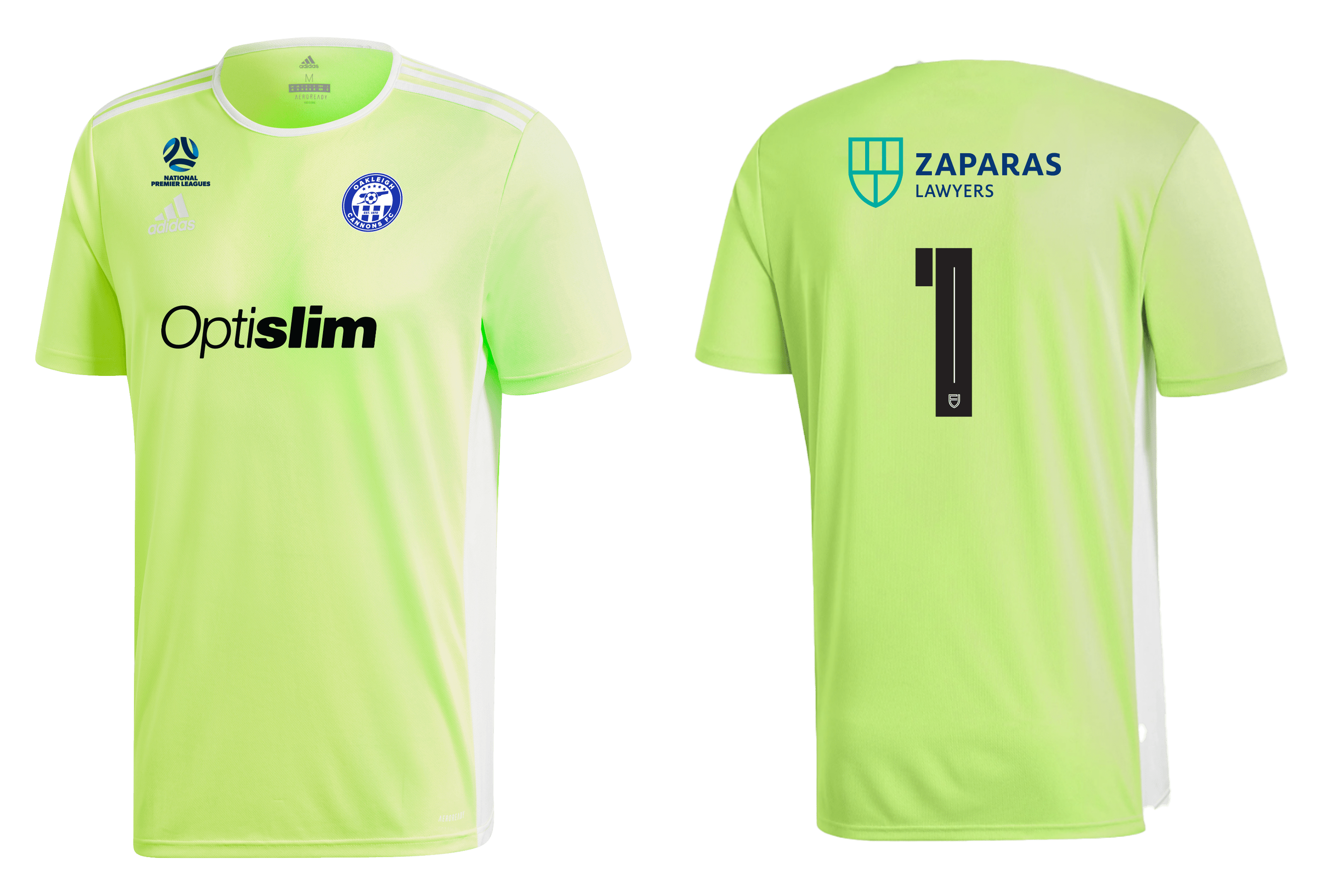 OAKLEIGH CANNONS FC Entrada 18 Jersey - GK Kit (CE9759-2236) OAKLEIGH CANNONS FC Adidas Club Zone