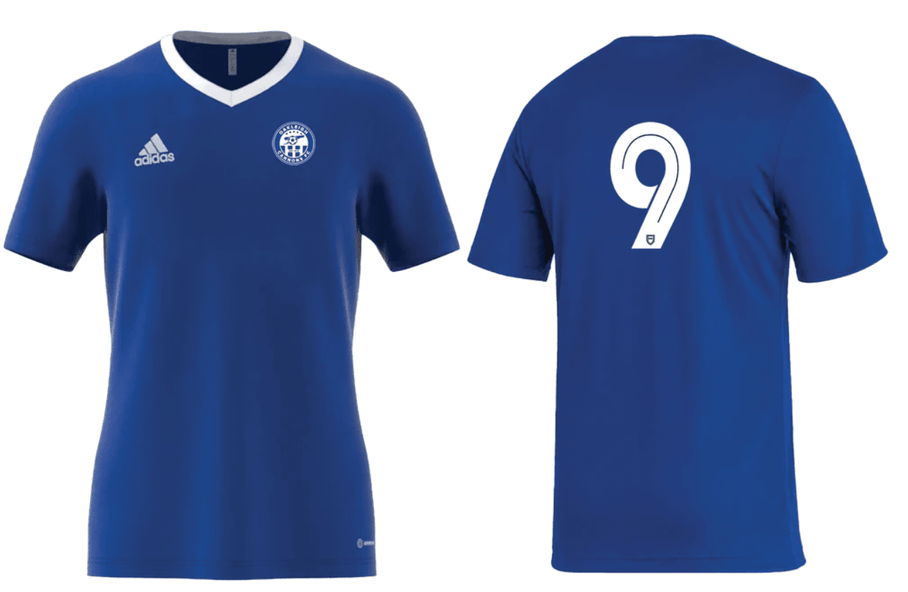 OAKLEIGH CANNONS FC Entrada 22 Youth Jersey - Miniroos Training Kit (HG3948) OAKLEIGH CANNONS FC Adidas Club Zone