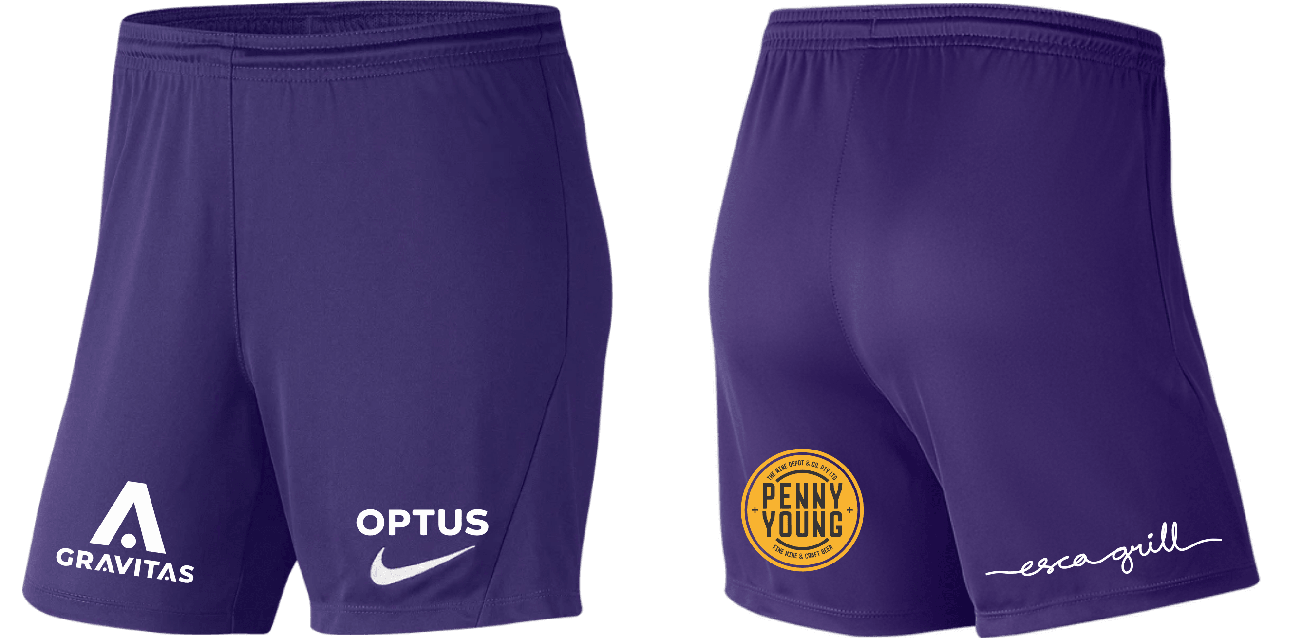 ESSENDON ROYALS Women's Park 3 Shorts - Girls Community GK Home Kit (BV6860-547) ESSENDON ROYALS Nike Club Zone