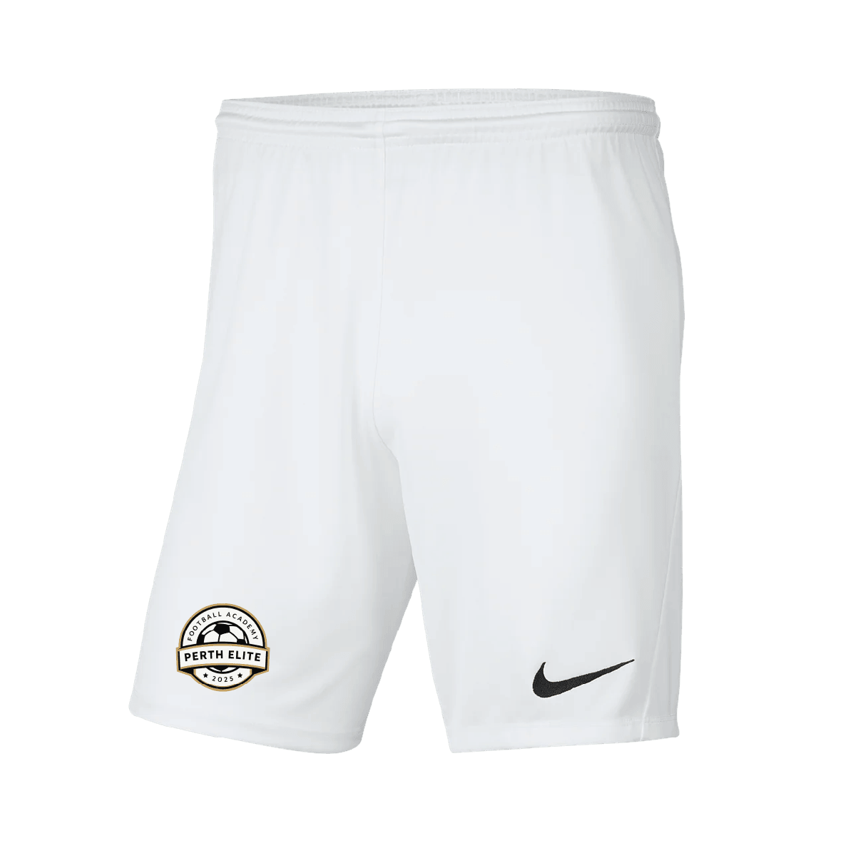 PERTH ELITE FOOTBALL ACADEMY Youth Park 3 HOME SHORTS (BV6865-100) PERTH ELITE FOOTBALL ACADEMY Nike Club Zone