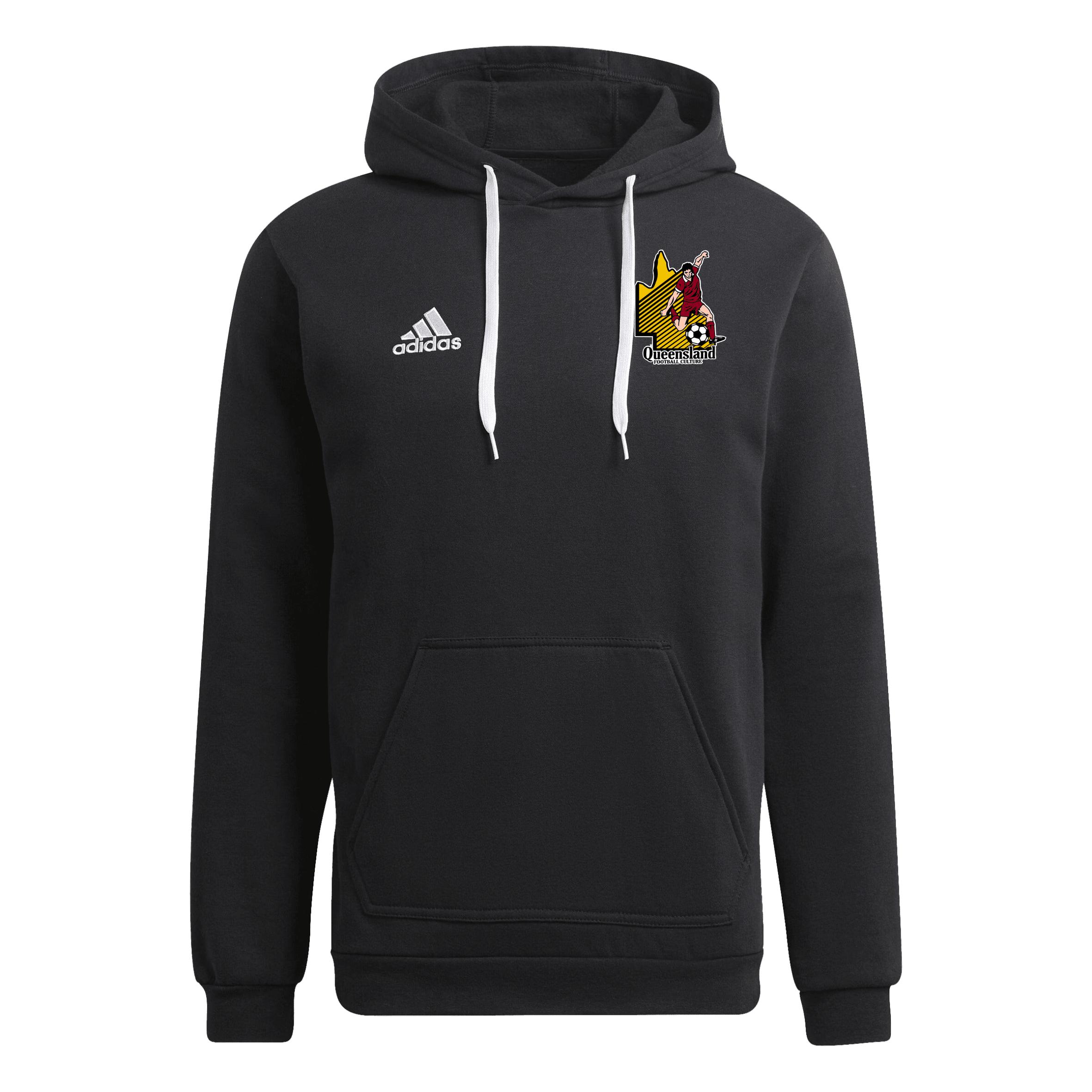 QUEENSLAND FOOTBALL CULTURE Entrada 22 Youth Hoodie (H57516) QUEENSLAND FOOTBALL CULTURE Adidas Club Zone