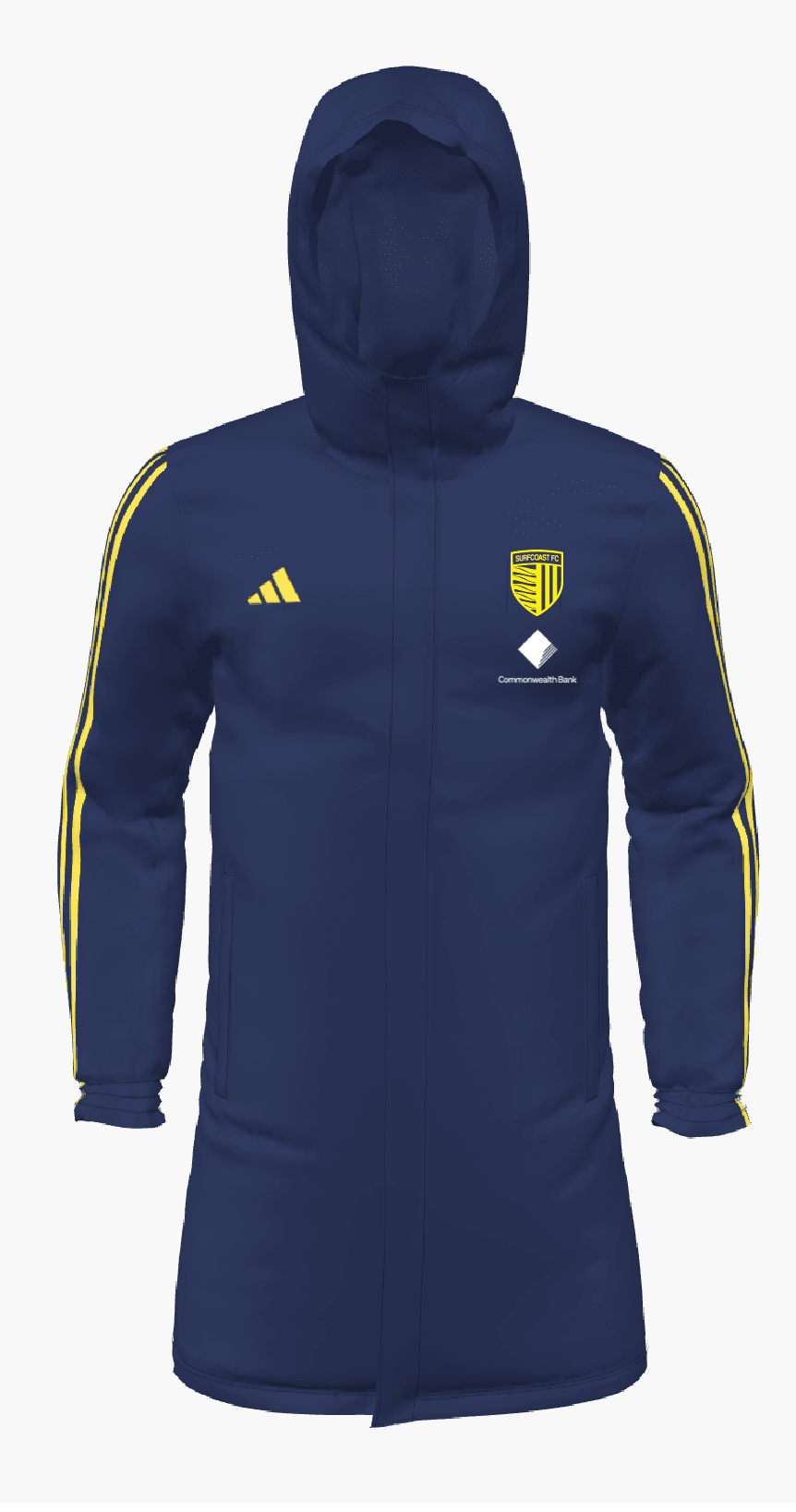 SURF COAST FC Adidas Men's Mi Stadium Jacket 23 (HT6465-SCFC-2125) SURF COAST FC Adidas Club Zone