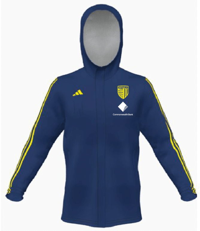 SURF COAST FC Adidas Men's Mi All Weather Jacket 23 (HT6466-SCFC-2125) SURF COAST FC Adidas Club Zone