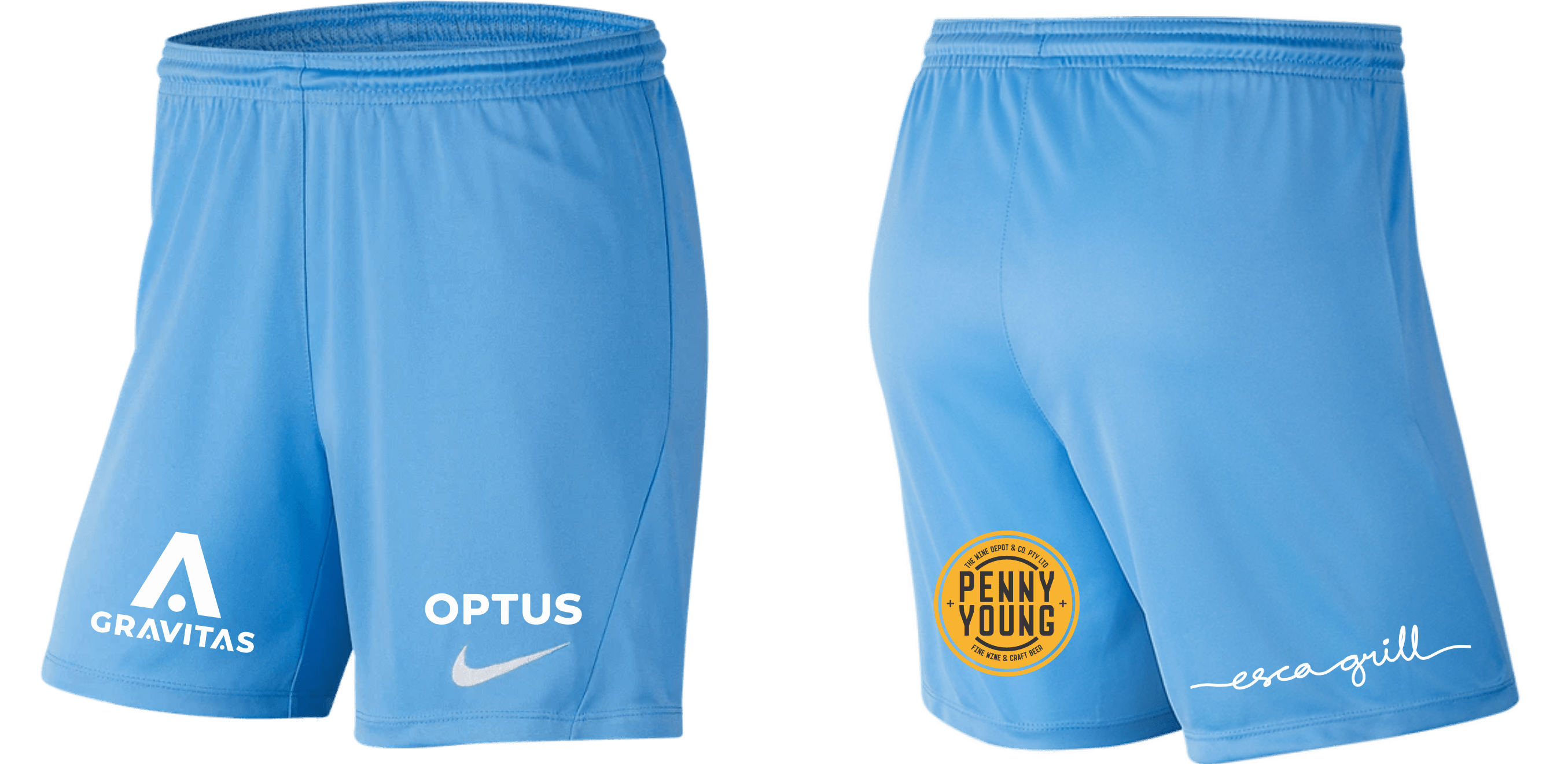 ESSENDON ROYALS Women's Park 3 Shorts - Women's NPL GK Away Kit (BV6860-412) ESSENDON ROYALS Nike Club Zone