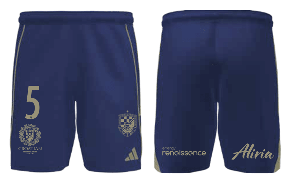GOLD COAST KNIGHTS Youth Tiro 25 Away Shorts (JF2872-477-2246) GOLD COAST KNIGHTS 2 Adidas Club Zone