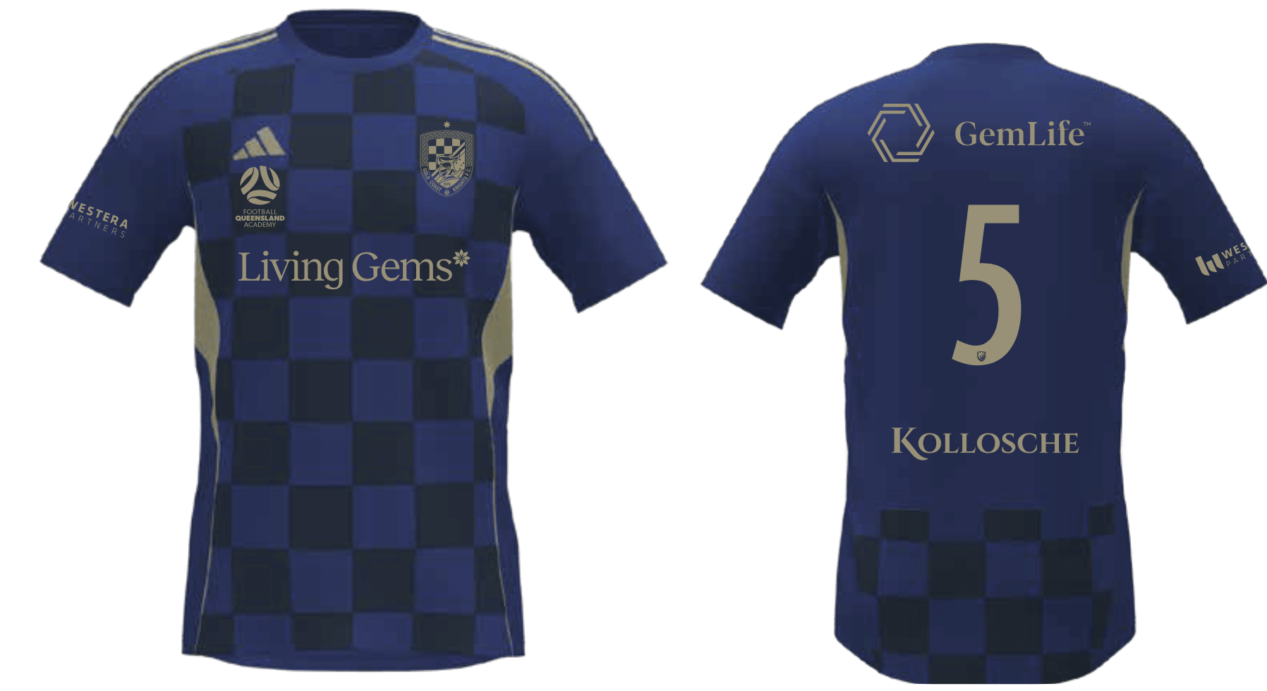 GOLD COAST KNIGHTS Women's Tiro 25 Away Jersey (JF2880-477-2246-A) GOLD COAST KNIGHTS Adidas Club Zone