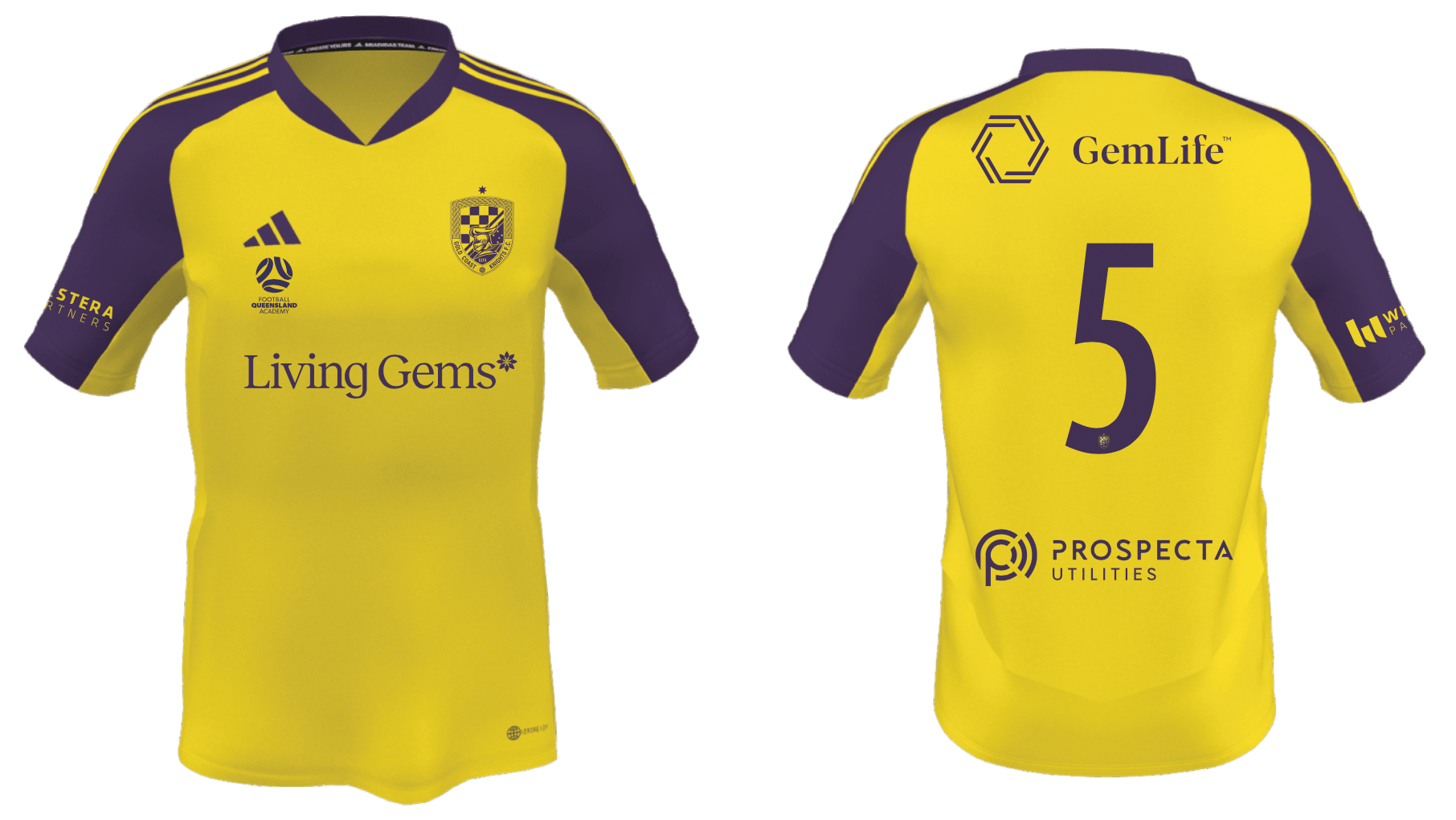 GOLD COAST KNIGHTS Women's Condivo Home Goalkeeper Jersey (HB5393-755-2246) GOLD COAST KNIGHTS 2 Adidas Club Zone