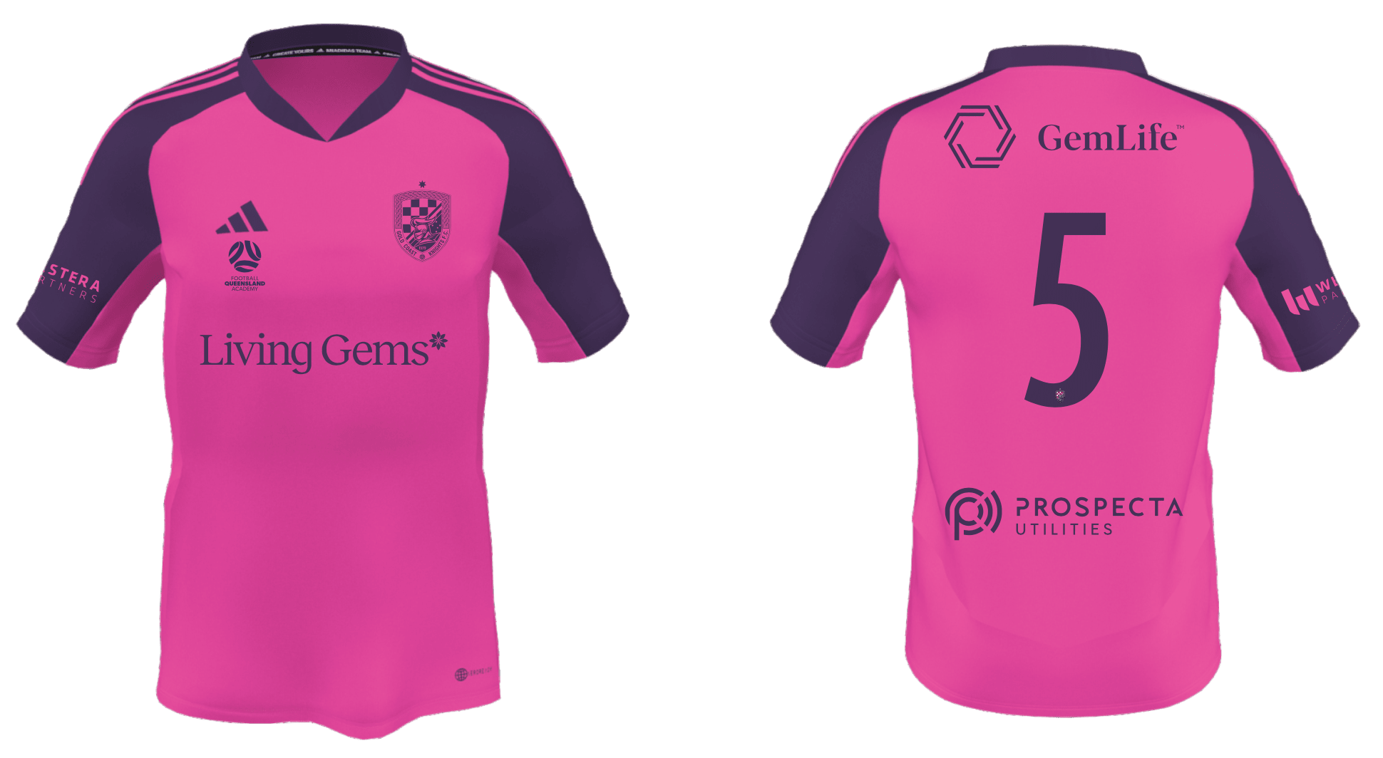 GOLD COAST KNIGHTS Women's Condivo Away Goalkeeper Jersey (HB5393-655-2246) GOLD COAST KNIGHTS 2 Adidas Club Zone