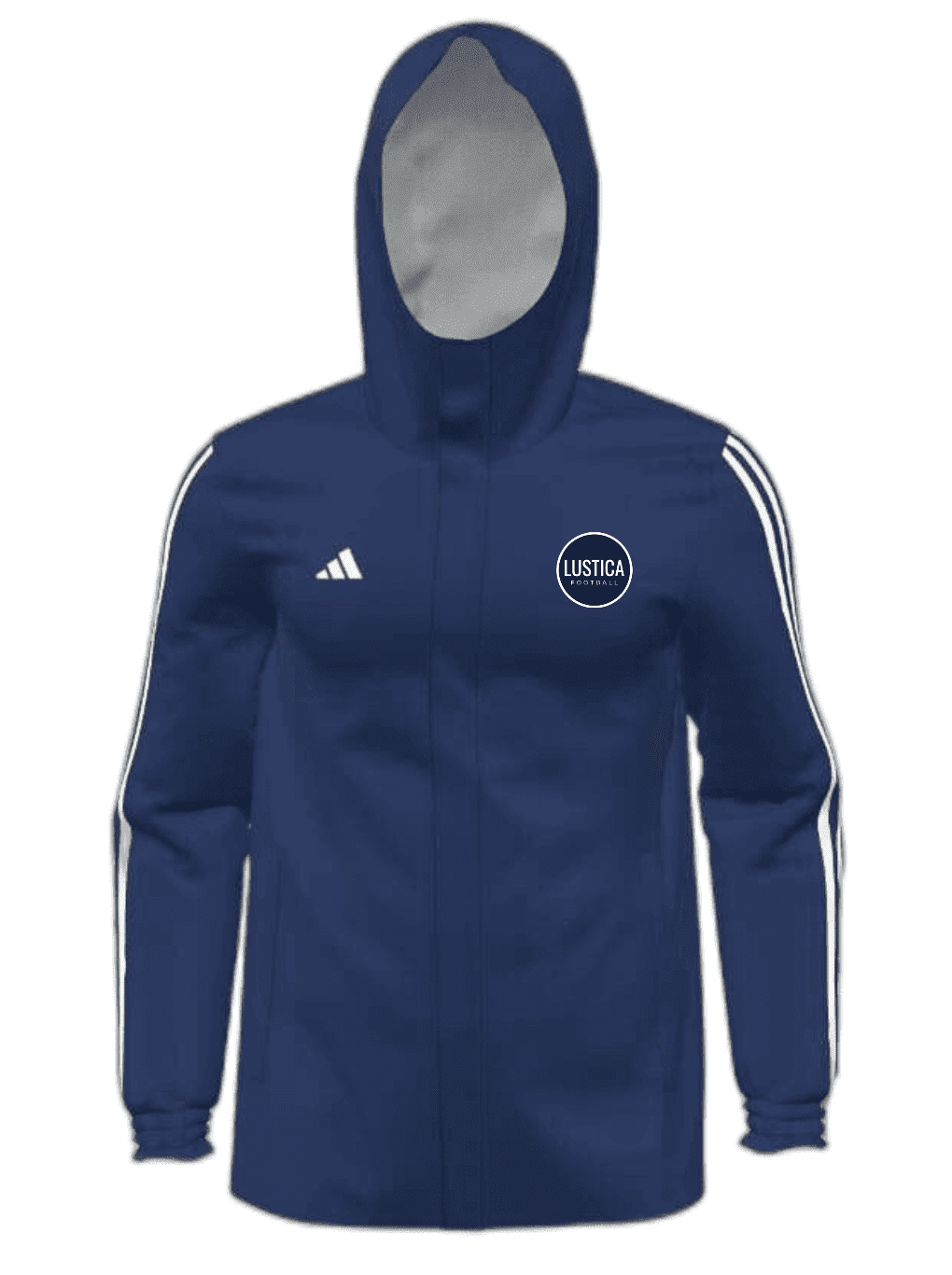 LUSTICA FOOTBALL Mi Adidas 23 All Weather Jacket Mens (HT6466-NAVY) LUSTICA FOOTBALL Adidas Club Zone