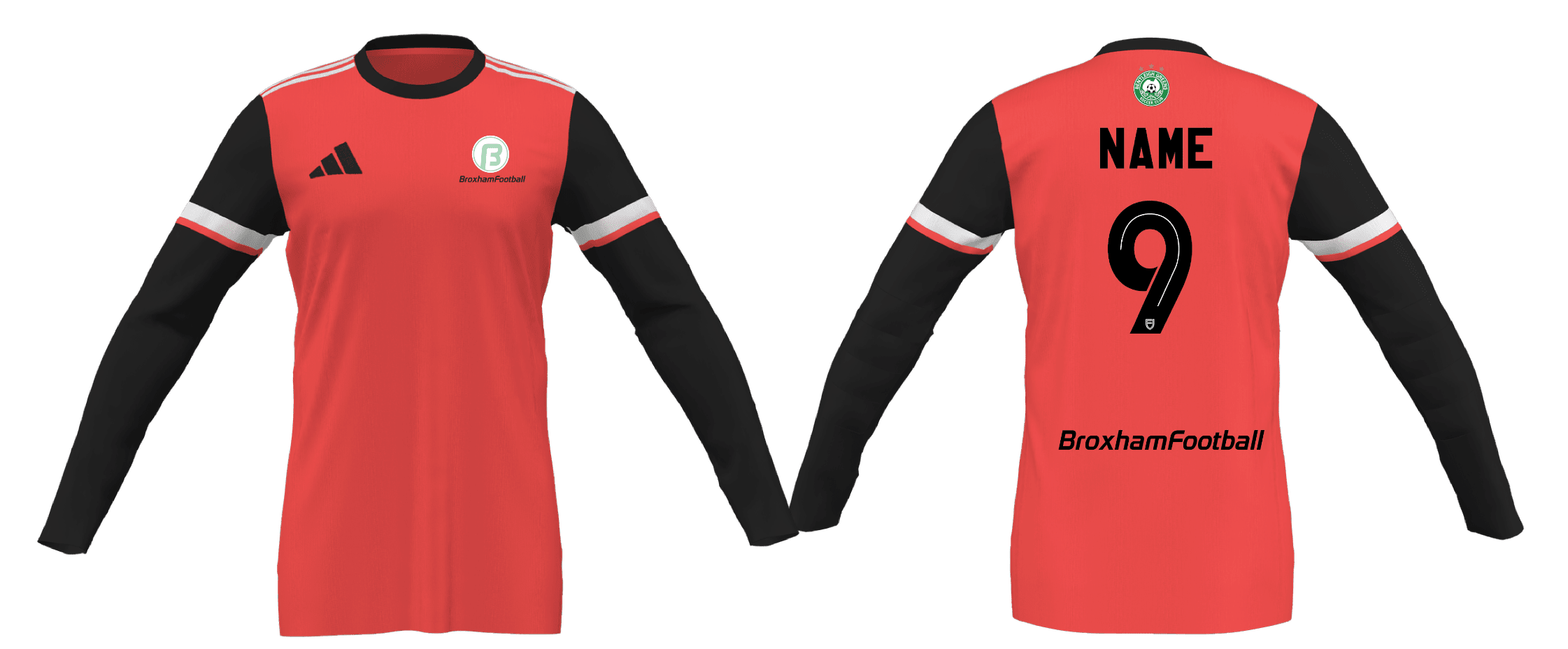 BROXHAM FOOTBALL Youth Squadra 25 Goalkeeper Jersey (JD7375-600-2386) BROXHAM FOOTBALL Adidas Club Zone