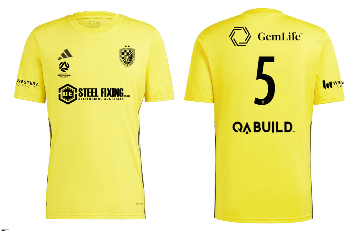 GOLD COAST KNIGHTS Tabela 23 Youth Jersey FQA Boys (IA9156) GOLD COAST KNIGHTS Adidas Club Zone