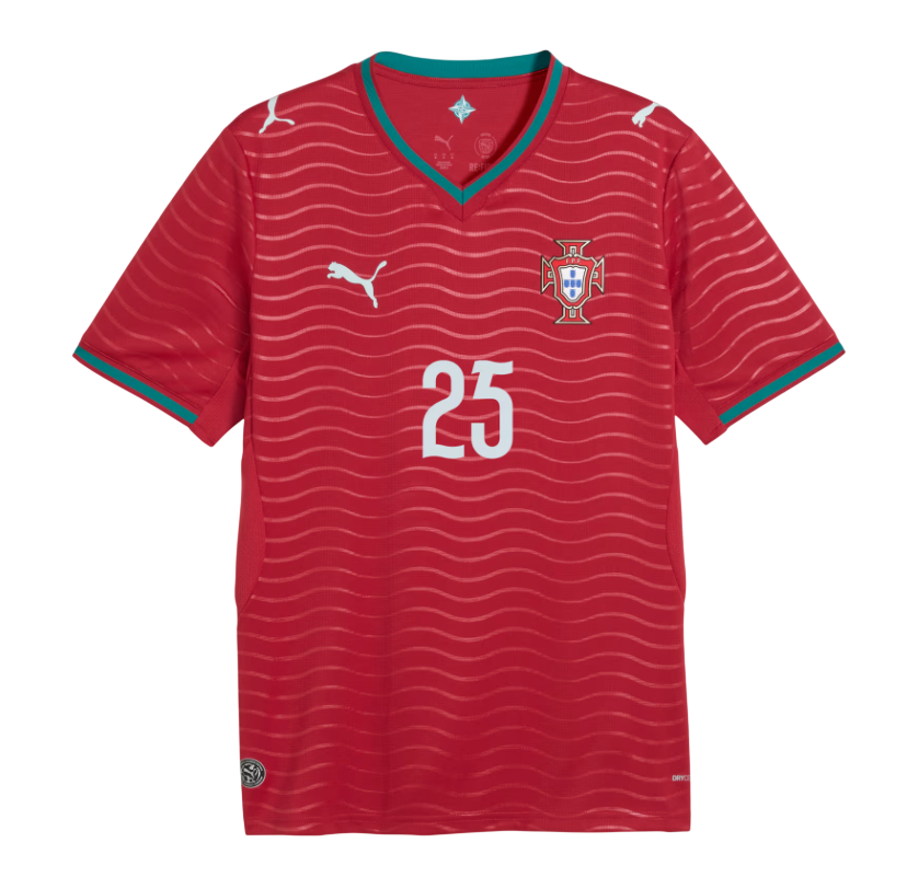 Portugal 2026 Home Jersey #N.Mendes25 (78814175)