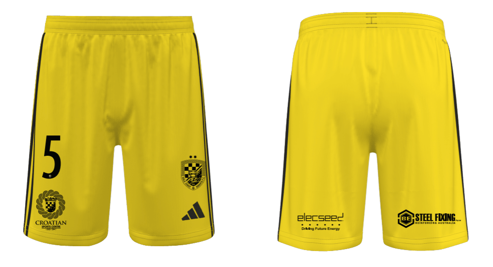 GOLD COAST KNIGHTS Men's Entrada 22 Home Goalkeeper Shorts (IA0418-411-2246-GK1) GOLD COAST KNIGHTS Adidas Club Zone