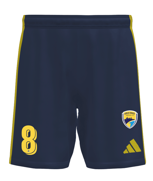 GOLD COAST UNITED Women's Entrada 26 Match Home Shorts (KB4032-277-2394-GUW1) GOLD COAST UNITED Adidas Club Zone