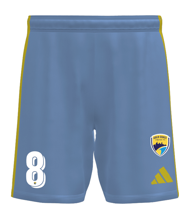 GOLD COAST UNITED Women's Entrada 26 Match Away Shorts (KB4032-477-2394-GUW1) GOLD COAST UNITED Adidas Club Zone