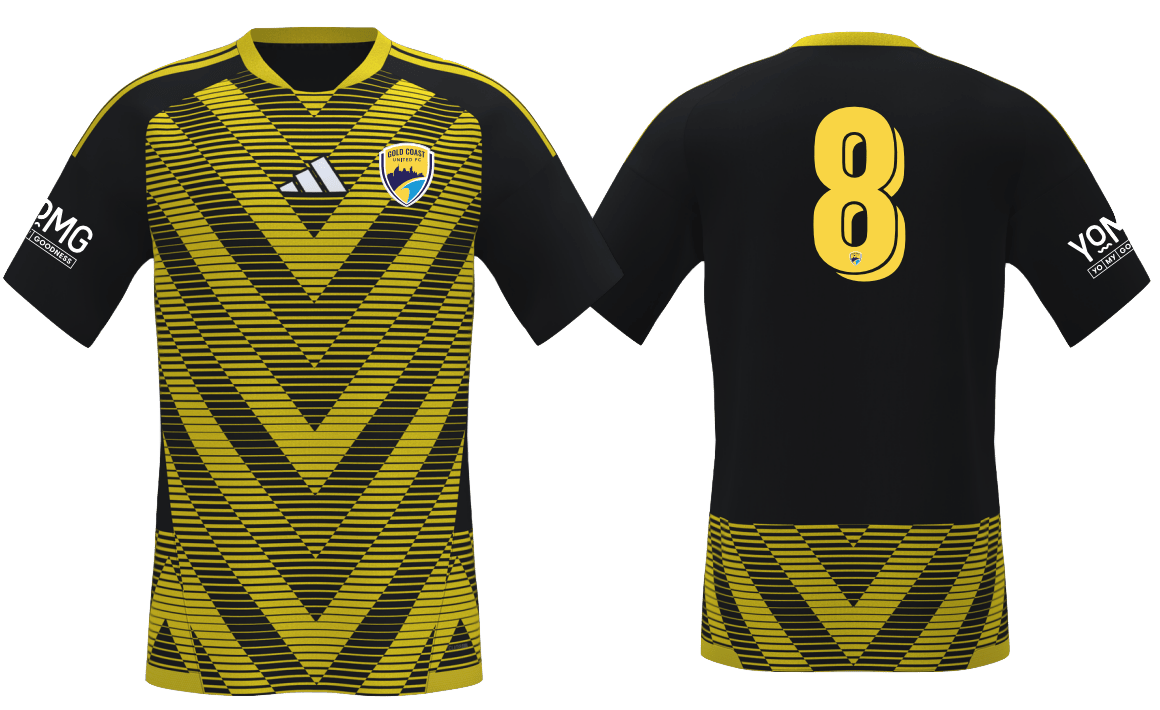 GOLD COAST UNITED Youth Tiro 26 Competition Away Goalkeeper Jersey (KB1577-701-2394-GUY1) GOLD COAST UNITED Adidas Club Zone