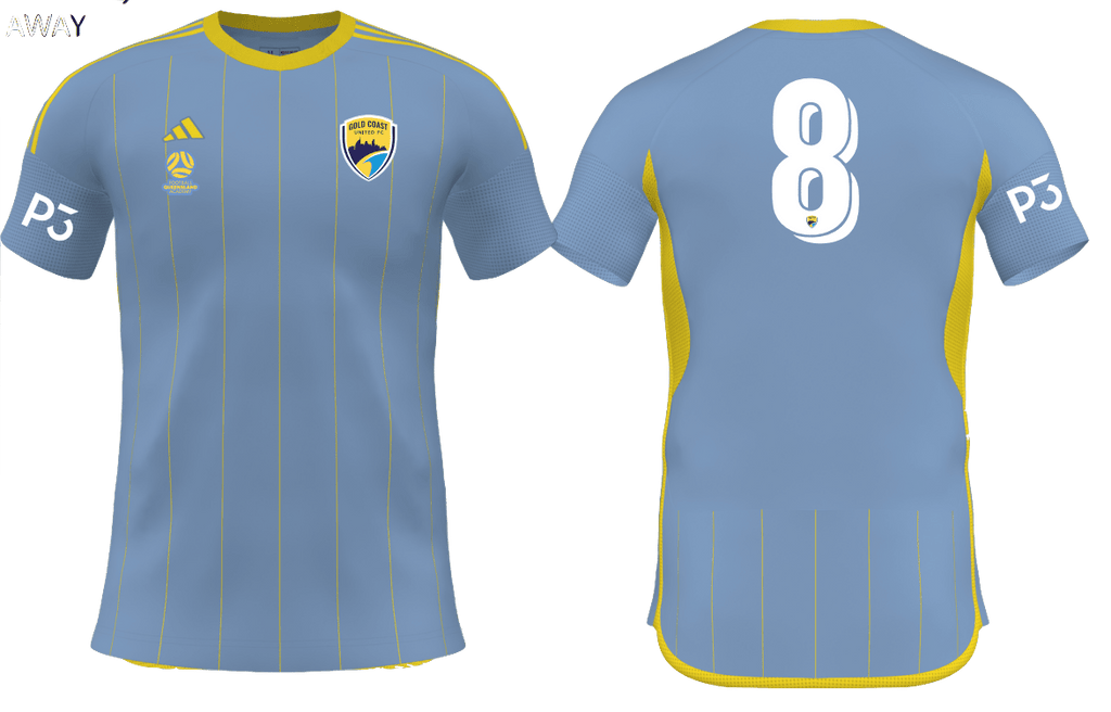 GOLD COAST UNITED Men's Competition 25 Away Jersey (JD7371-477-2394-GU2)