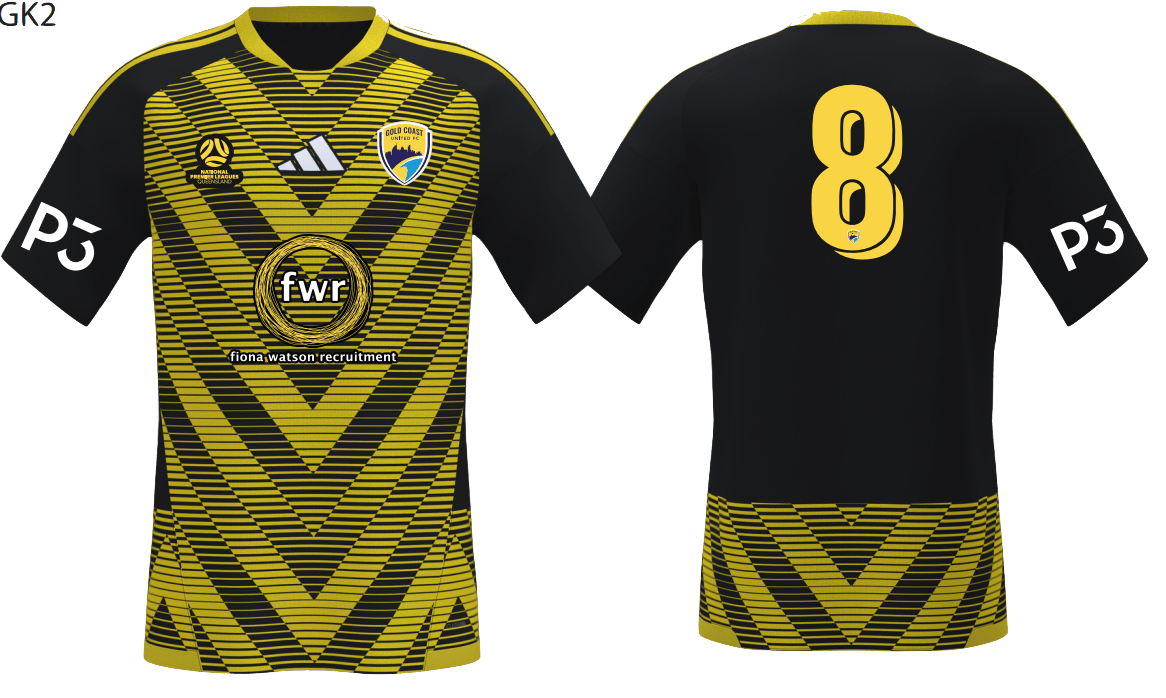 GOLD COAST UNITED Women's Tiro 26 Competition Away Goalkeeper Jersey (KC0307-701-2394-GUW2) GOLD COAST UNITED Adidas Club Zone