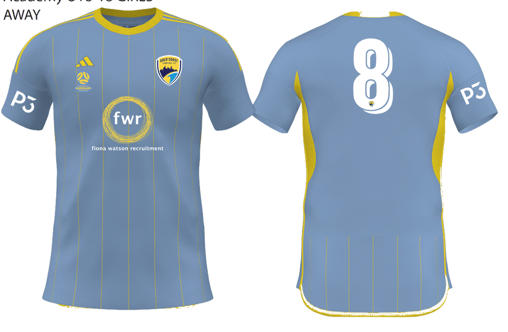 GOLD COAST UNITED Women's Competition 25 Away Jersey (JD7370-477-2394-GUW2)
