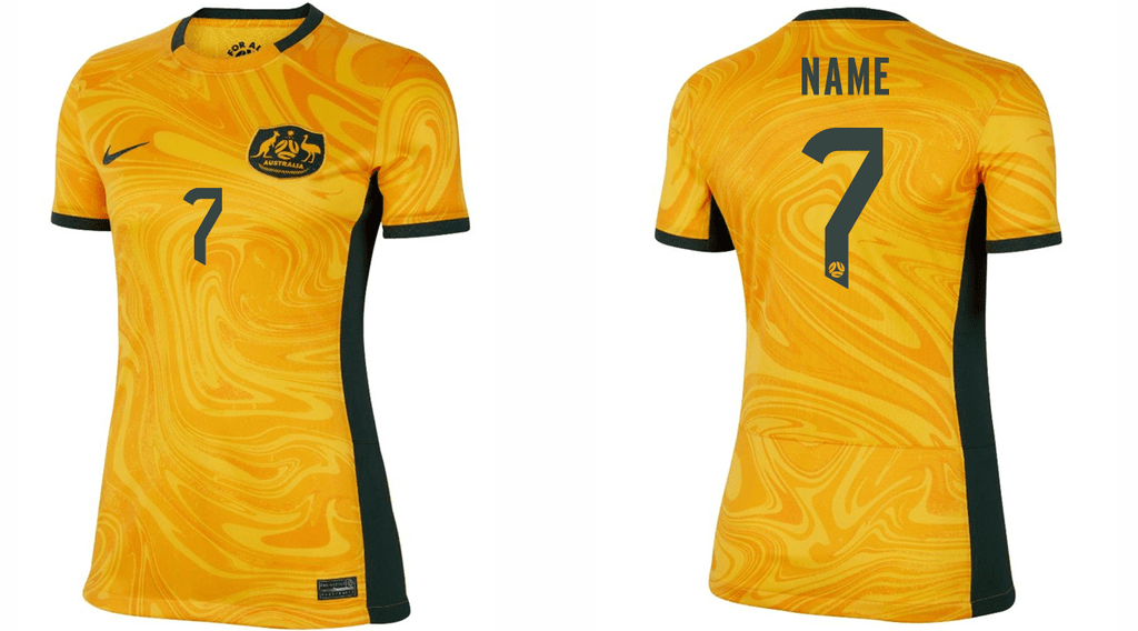 Matildas 22/23 Home Jersey Custom Printing GREEN Ultra Football