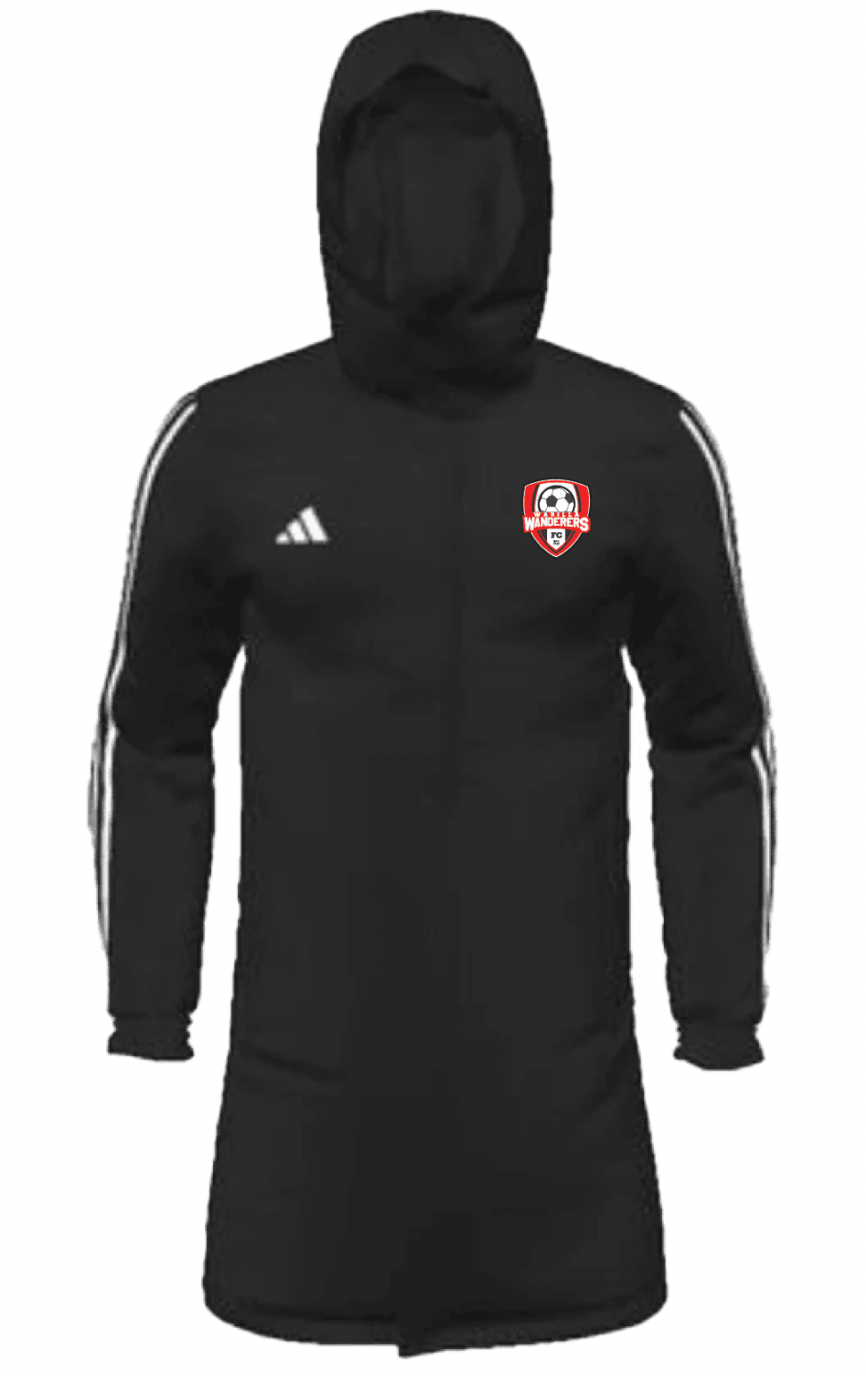 WARILLA WANDERERS Mi Adidas 23 Stadium Jacket Mens (HT6465-BLACK) WARILLA WANDERERS Adidas Club Zone
