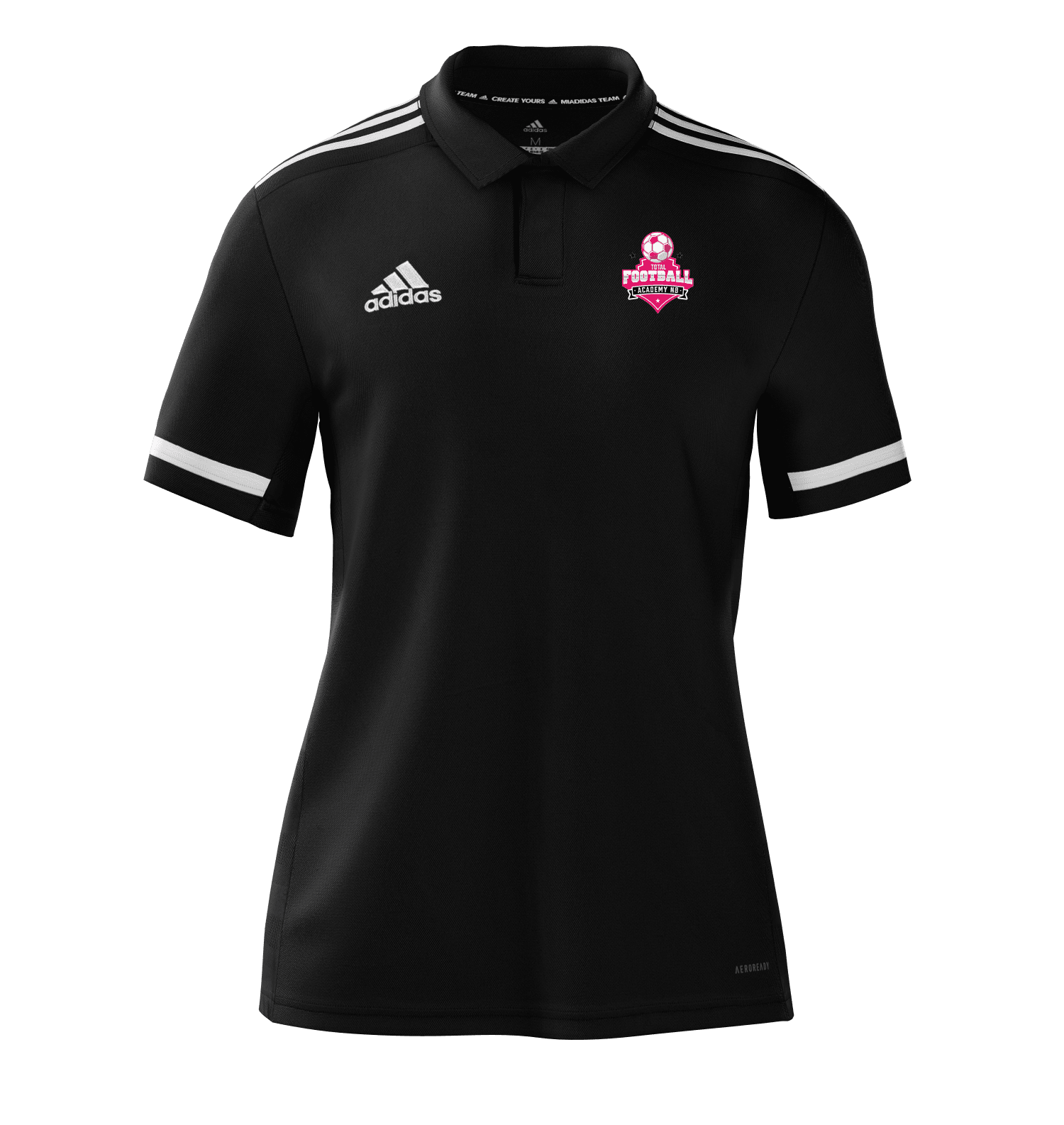 TOTAL FOOTBALL ACADEMY Team Polo Black (DW6774-BLK) TOTAL FOOTBALL ACADEMY Adidas Club Zone
