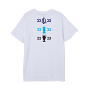 Man City Treble Fan Tee (9631416-021) Apparel Ultra Football