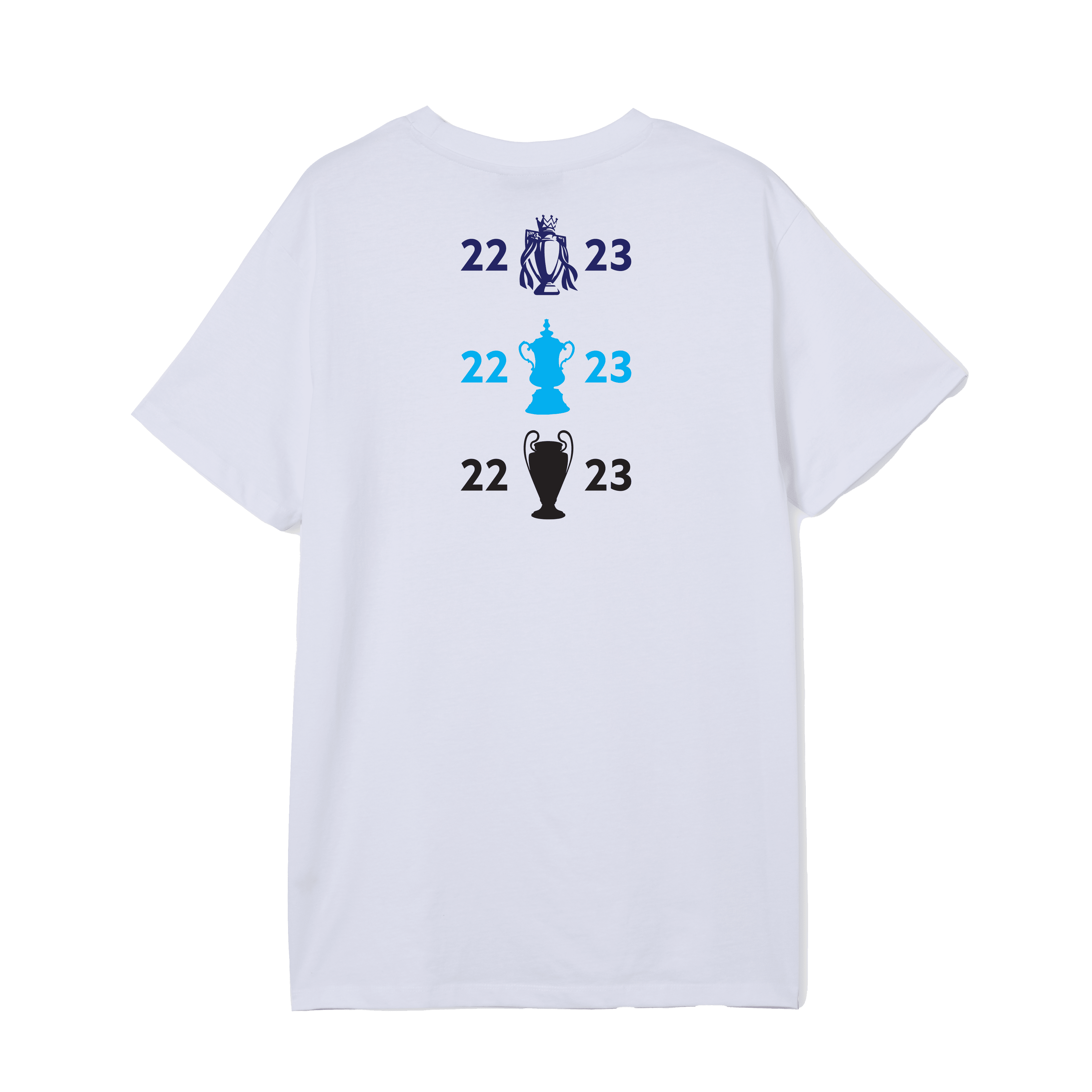 Man City Treble Fan Tee (9631416-021) Apparel Ultra Football