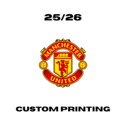 Manchester United 25/26 - Custom Printing Customisation Ultra Football