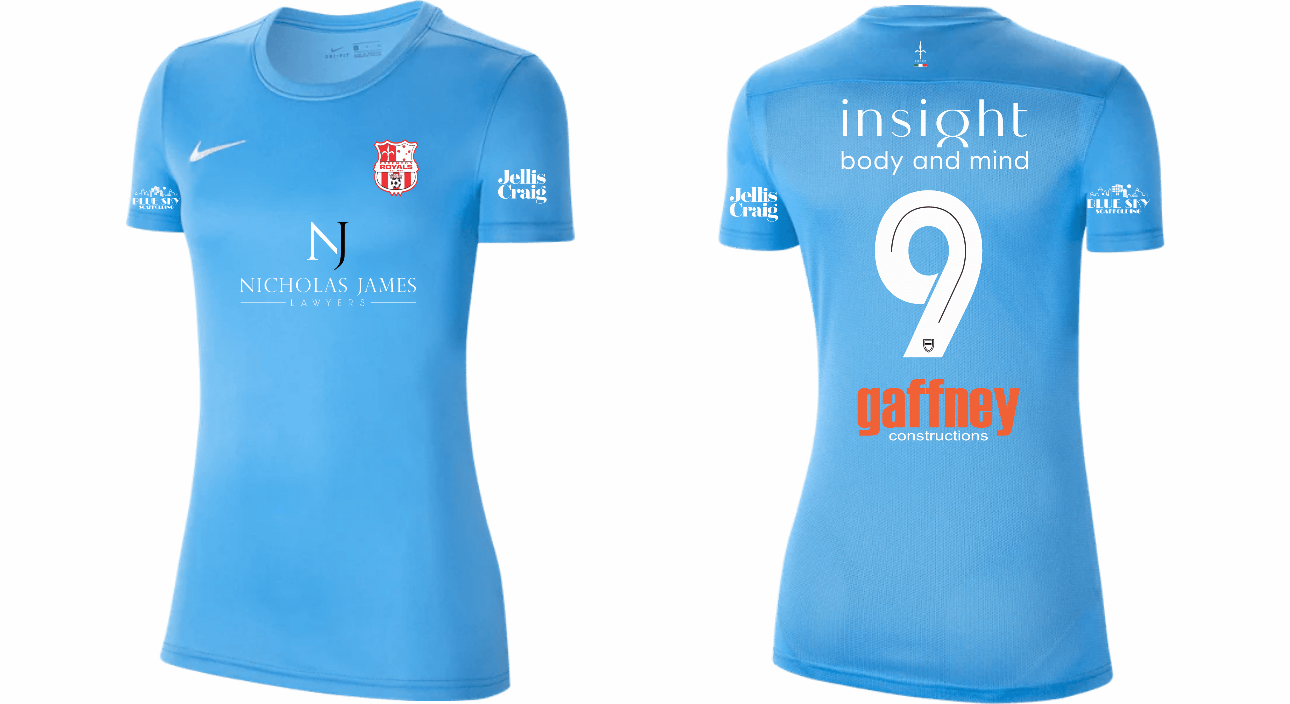 ESSENDON ROYALS Youth Park 7 Jersey - Girls Community GK Away Kit (BV6741-412) ESSENDON ROYALS Nike Club Zone