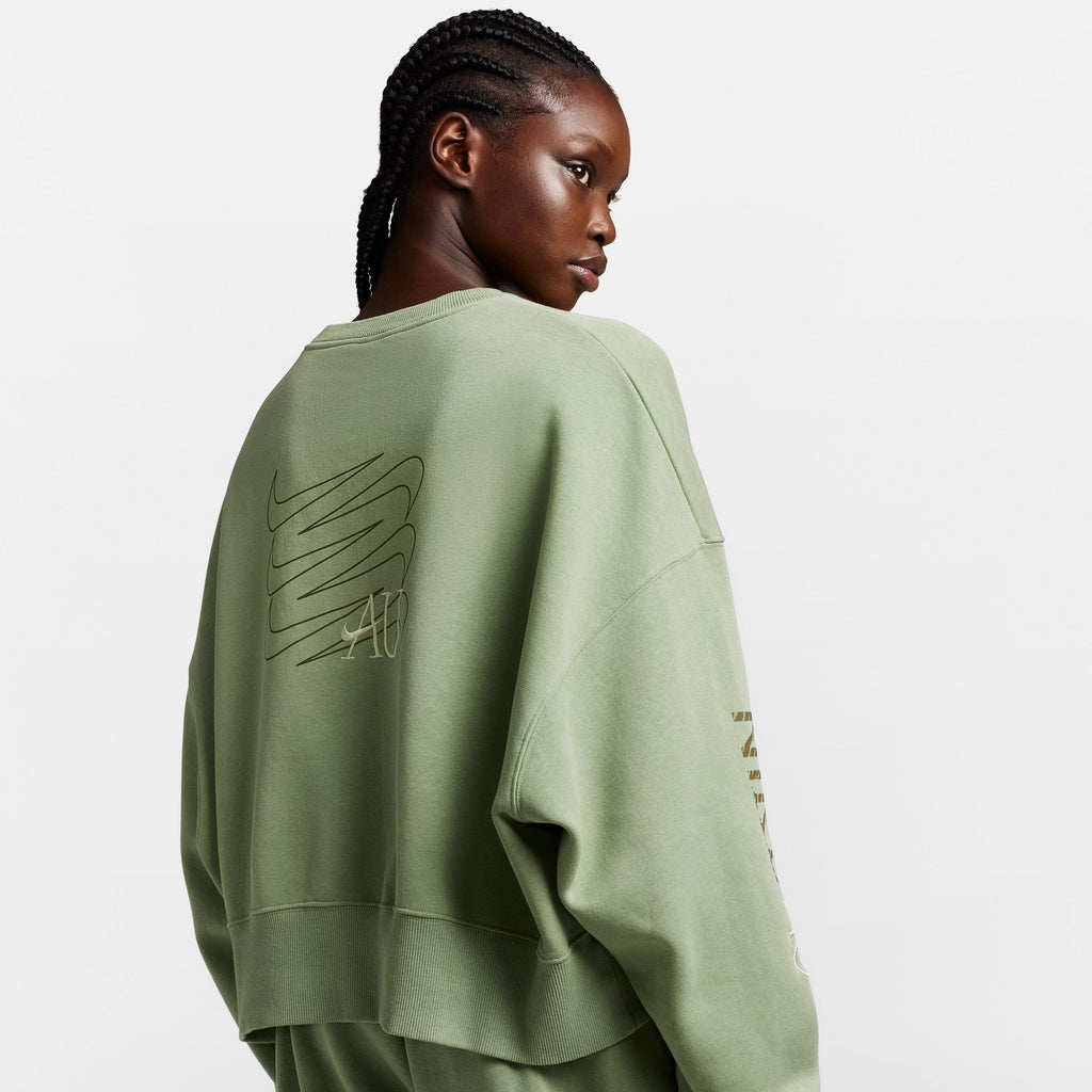 Fleece oversized sweatshirt top