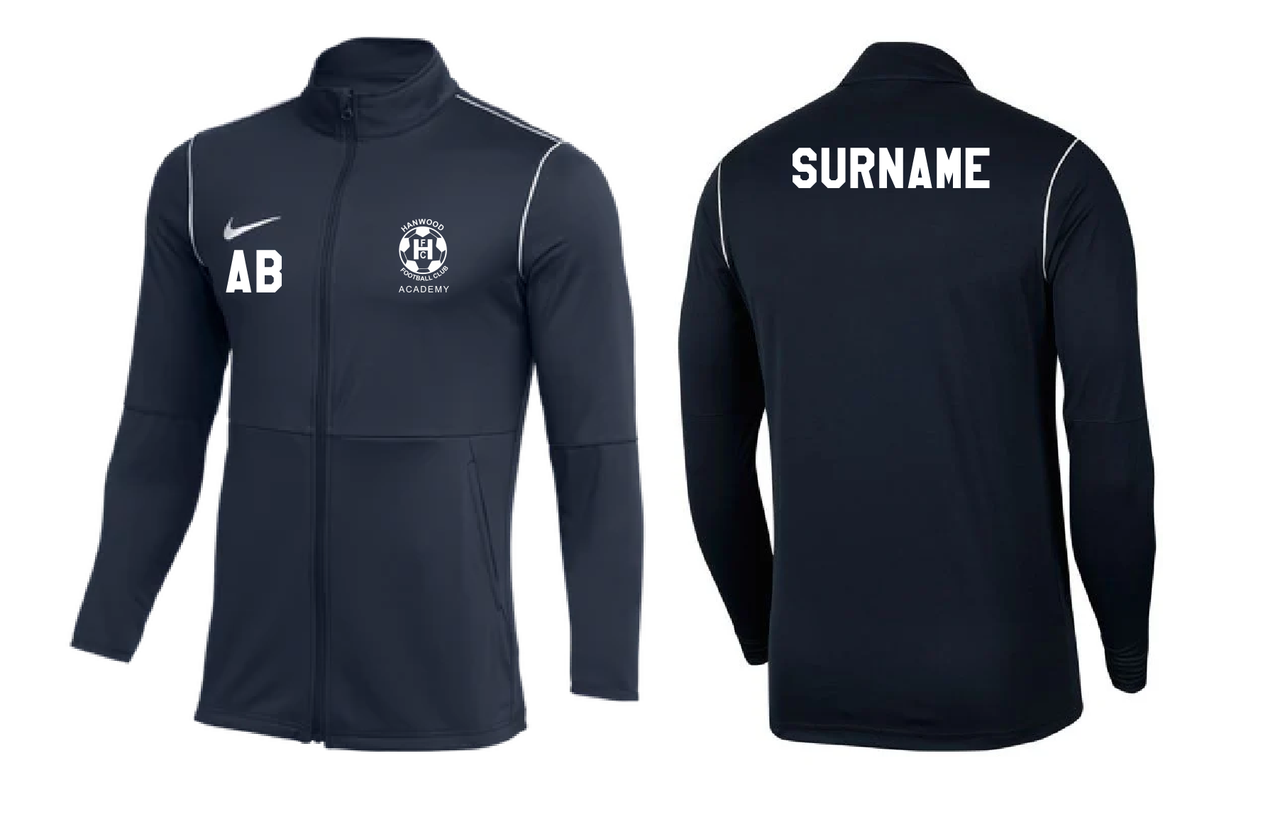 HANWOOD FC ACADEMY Men's Park 20 Track Jacket (BV6885-410) HANWOOD FC ACADEMY Nike Club Zone
