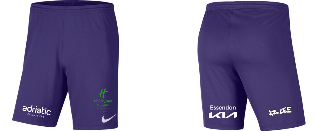 ESSENDON ROYALS  Men's Park 3 Shorts - Men's/Boy's Community GK Home Kit (BV6855-547)