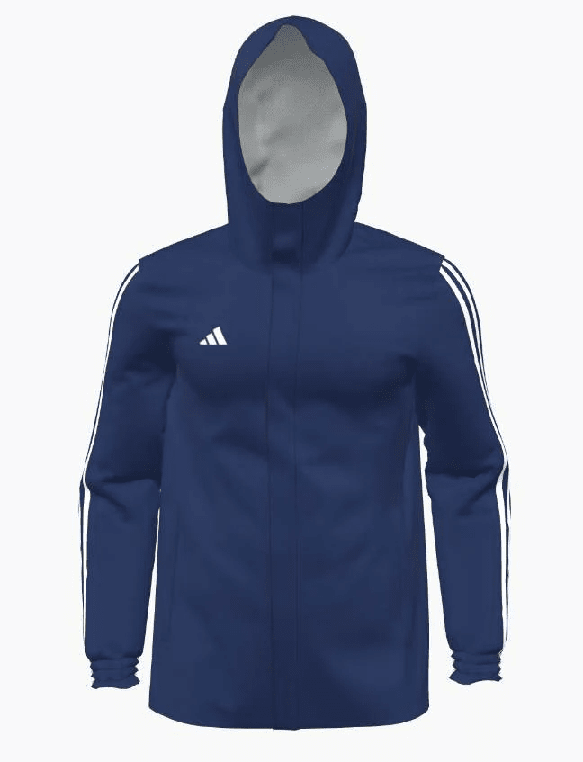Mi Adidas 23 All Weather Jacket Youth (HR4235-NAVY) Apparel Adidas