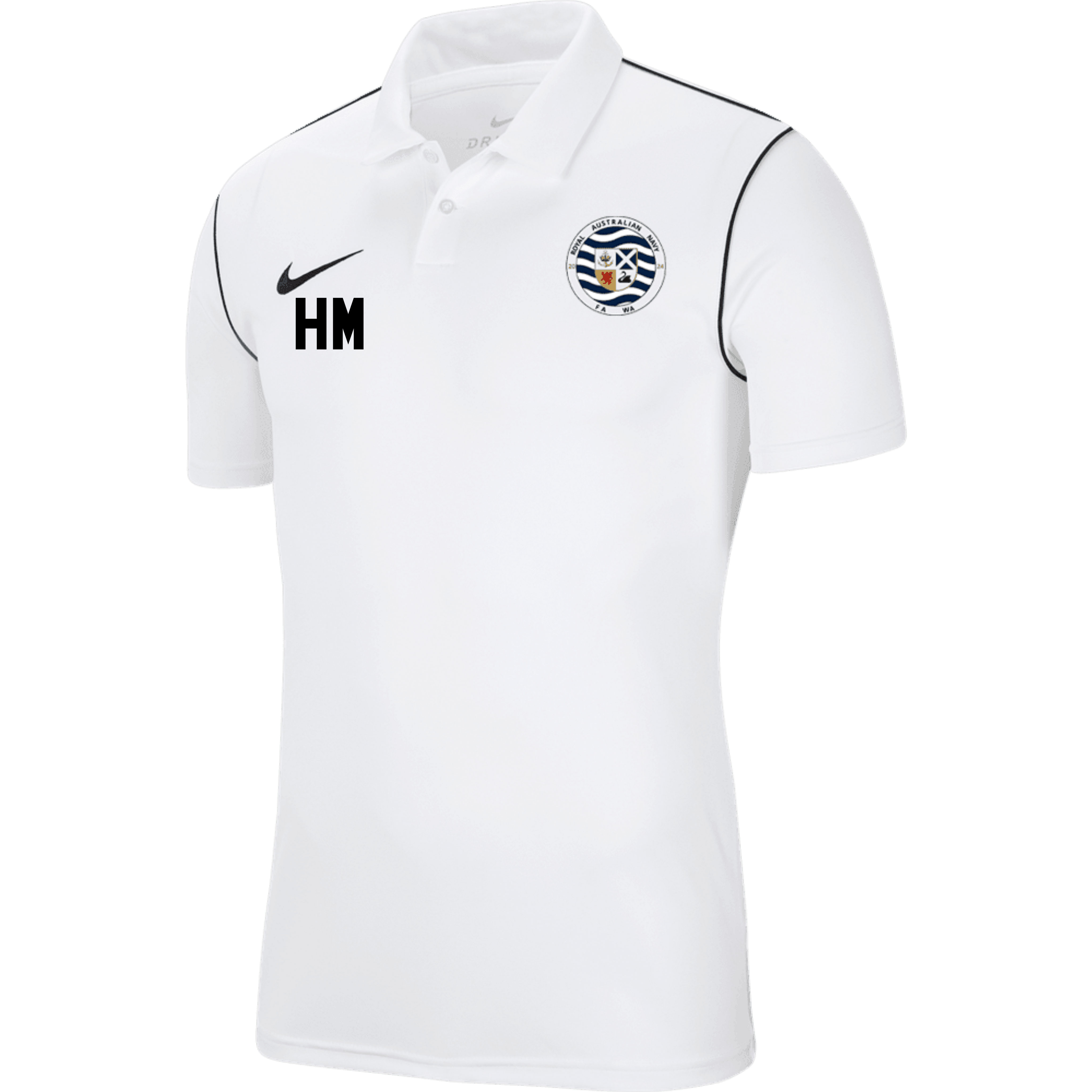 HMAS STIRLING Men's Park 20 Polo (BV6879-100) HMAS STIRLING Nike Club Zone