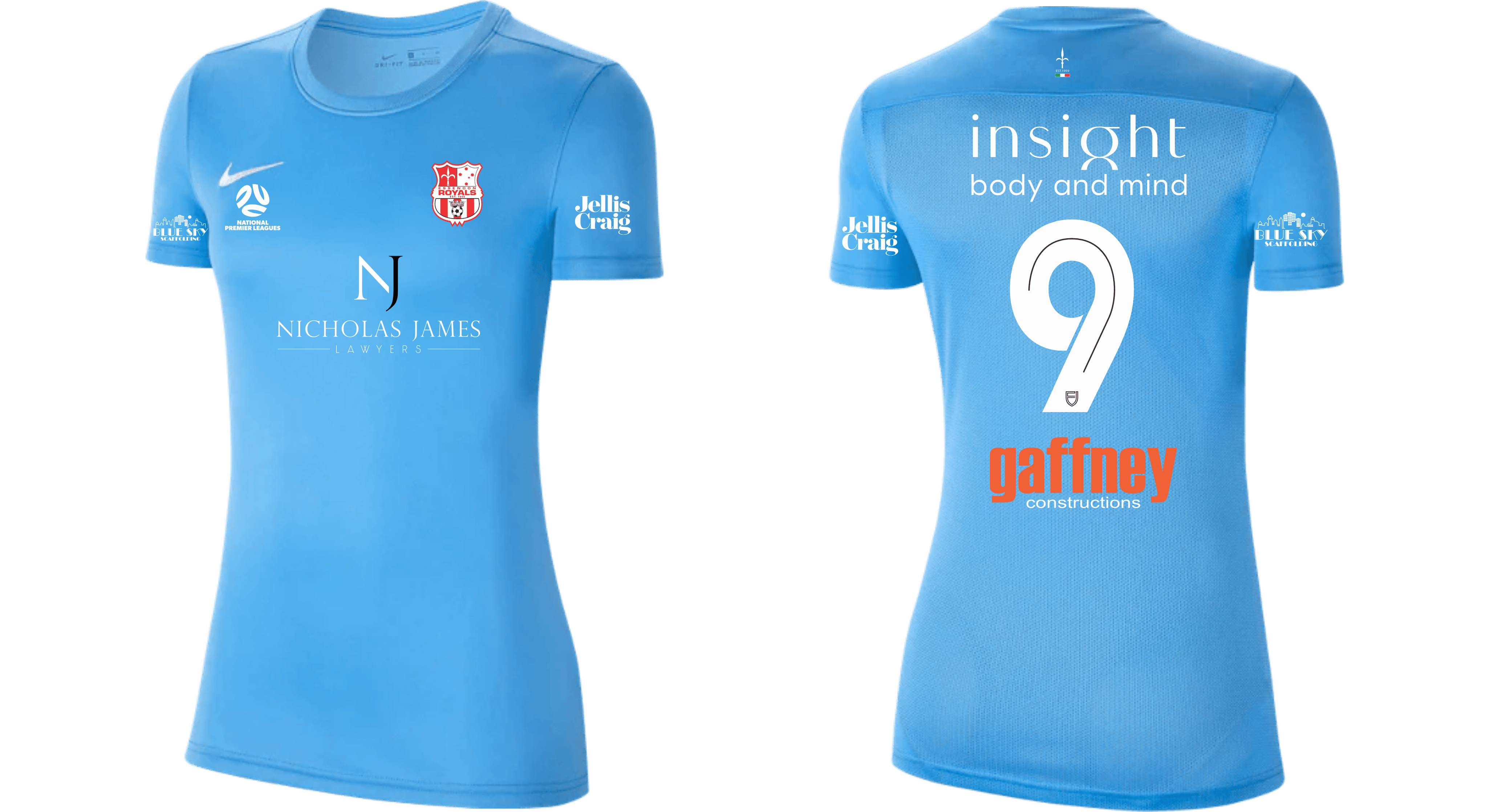 ESSENDON ROYALS Youth Park 7 Jersey - Women's NPL Away Kit (BV6741-412) ESSENDON ROYALS Nike Club Zone