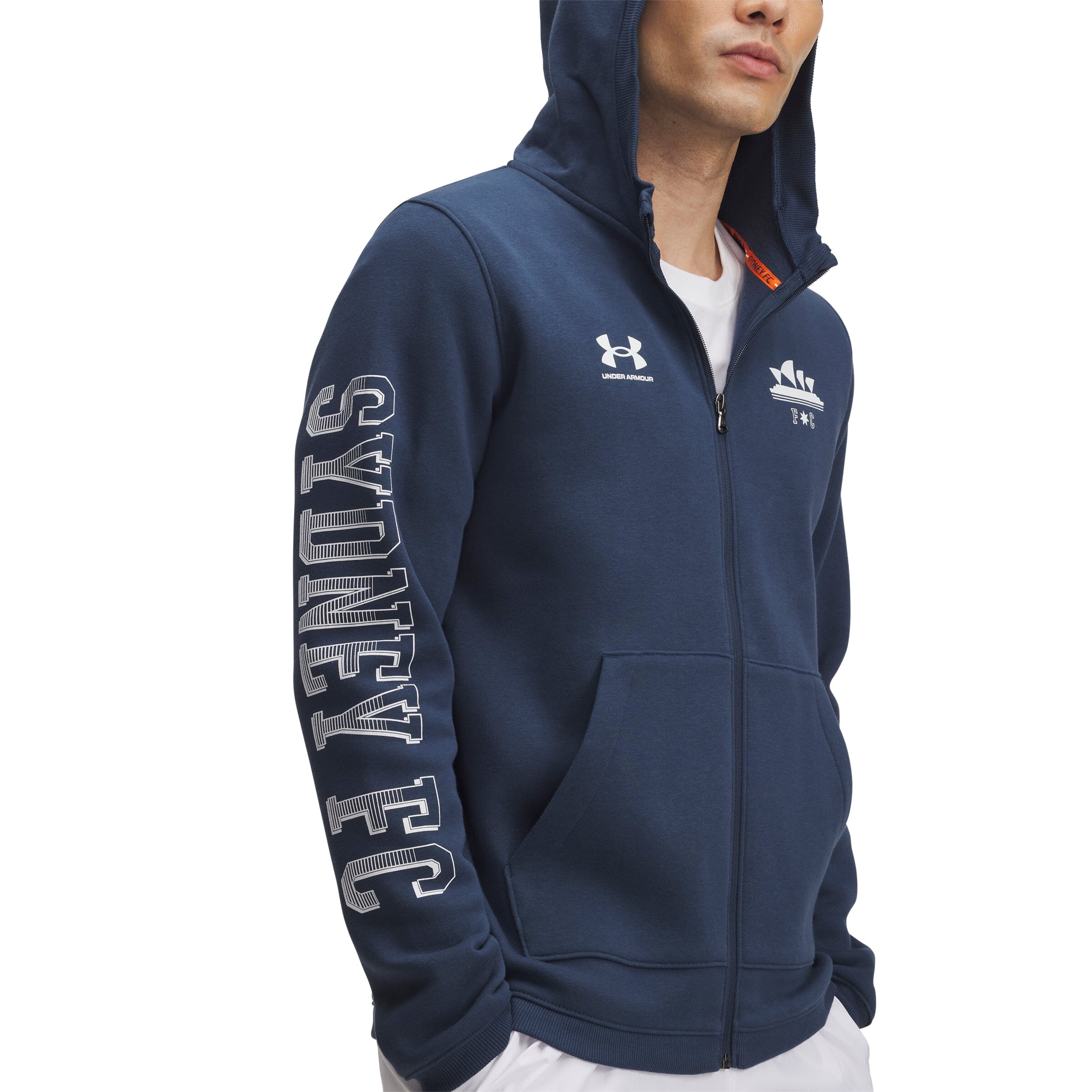 Sydney FC 25/26 Men's Rival Zip Hoodie (6003762-466) Apparel Under Armour