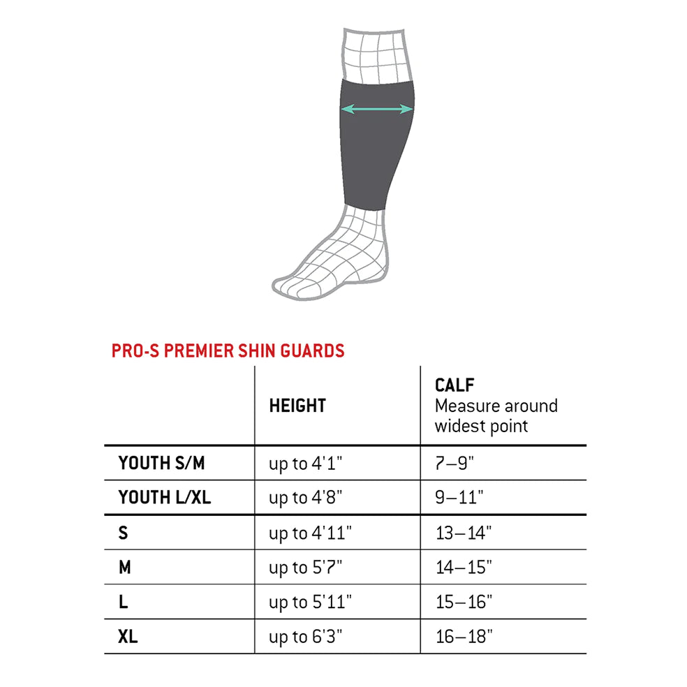 Youth Pro-S Vento Shin Guard (YVS47020)