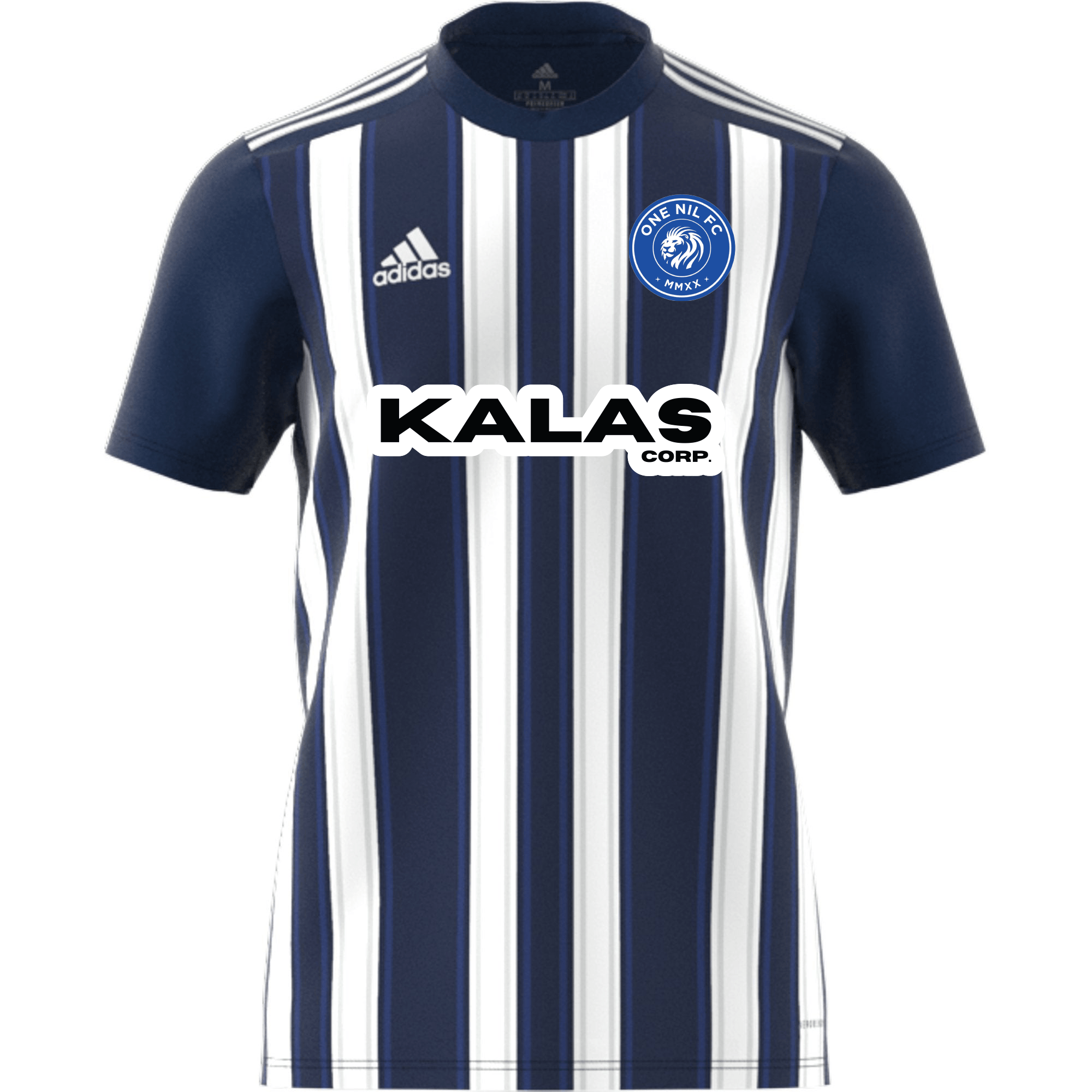 ONE NIL FC STRIPED 21 JERSEY (GN5847) ONE NIL FC Adidas Club Zone