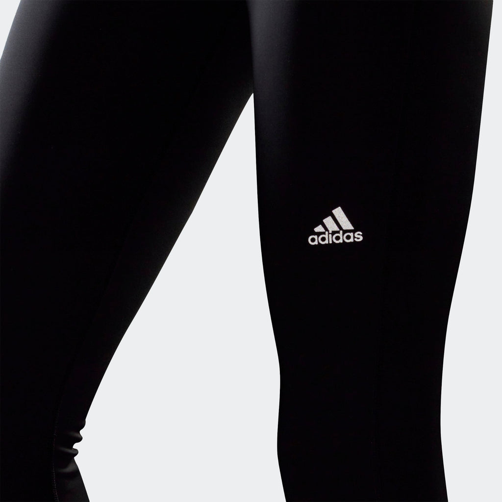 adidas Run Icons 3-Stripes 7/8 Running Leggings - Black, Women's Running