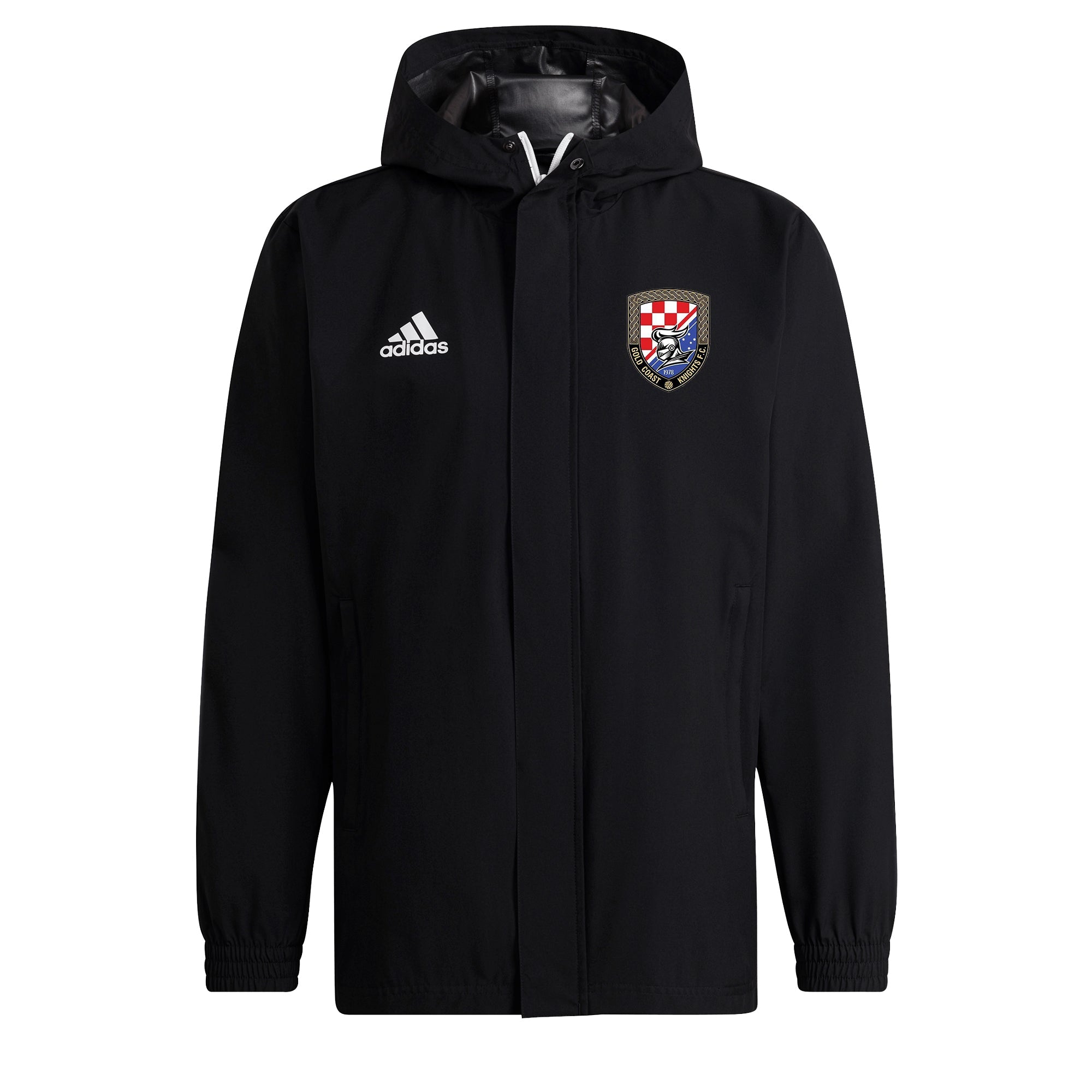 GOLD COAST KNIGHTS Ent22 Aw Jkt Black (HB0581) GOLD COAST KNIGHTS Adidas Club Zone